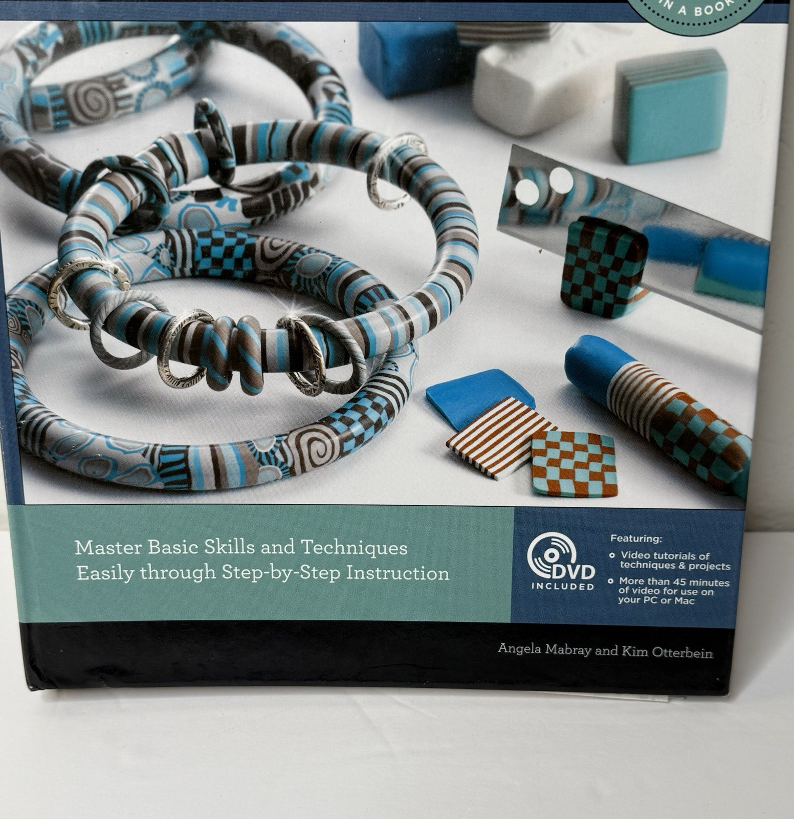 Polymer Clay 101 Book with DVD – Beginner Craft Techniques Jewelry Canes Crafts
