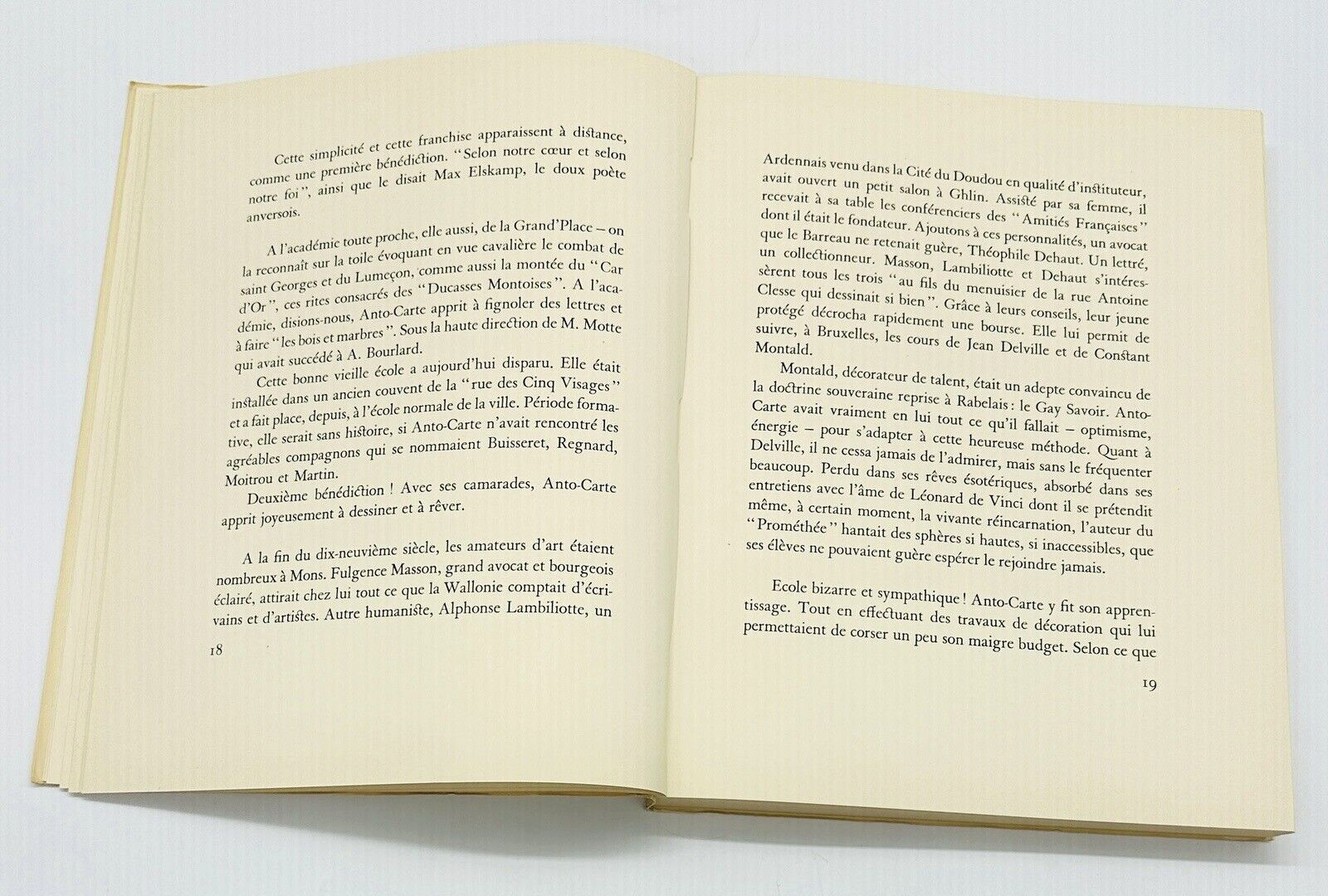 Anto-Carte Book By Albert Guislain 1949 Editions Leon Eeckman Bruxelles 72 pages