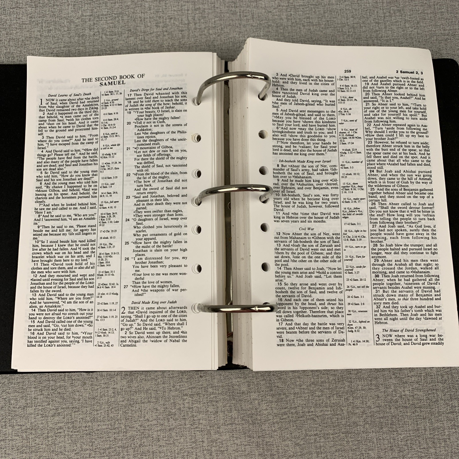 NASB Loose Leaf Bible Old Testament Only Christian Life Focus System