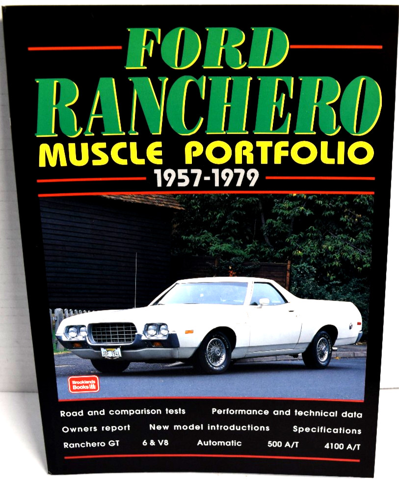 Ford Ranchero Muscle Portfolio 1957-1979 Brooklands Books Softbound *VERY GOOD*