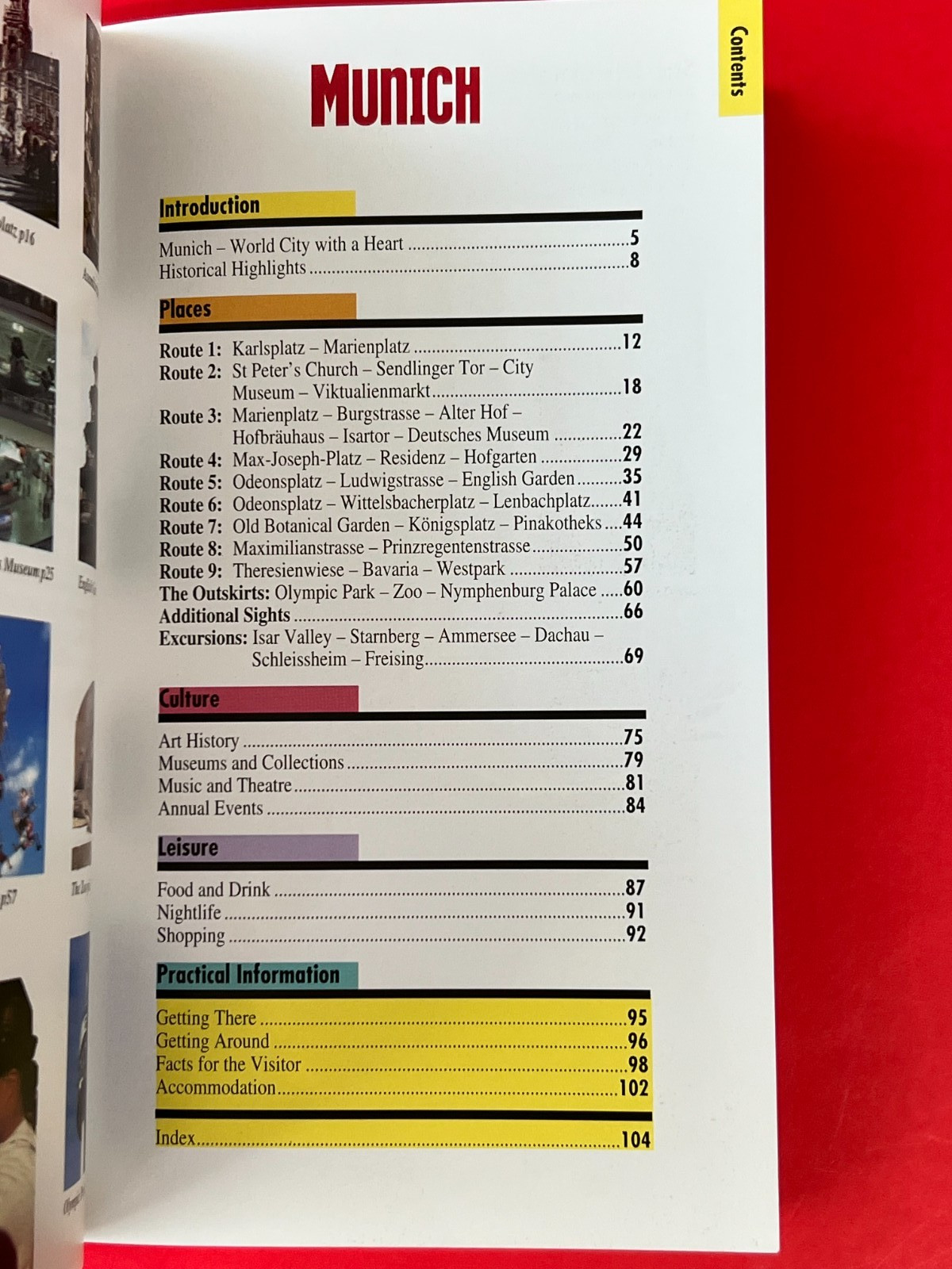 MUNICH ~ Insight Compact Guides ~ Tour Guide ~ 2000 ~ 104 pages