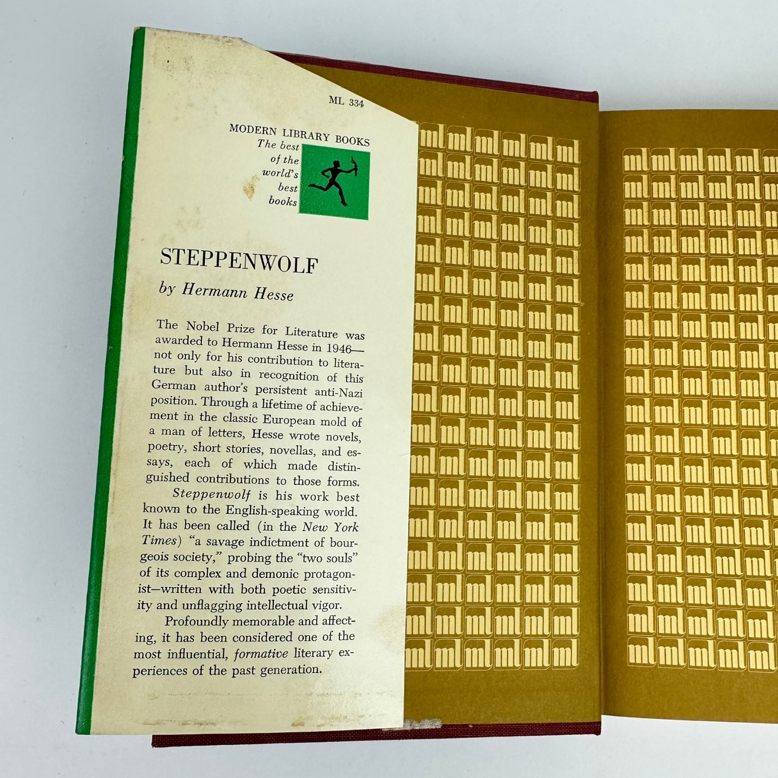 Steppenwolf Hermann Hesse Modern Library Nobel Prize German Classic Novel