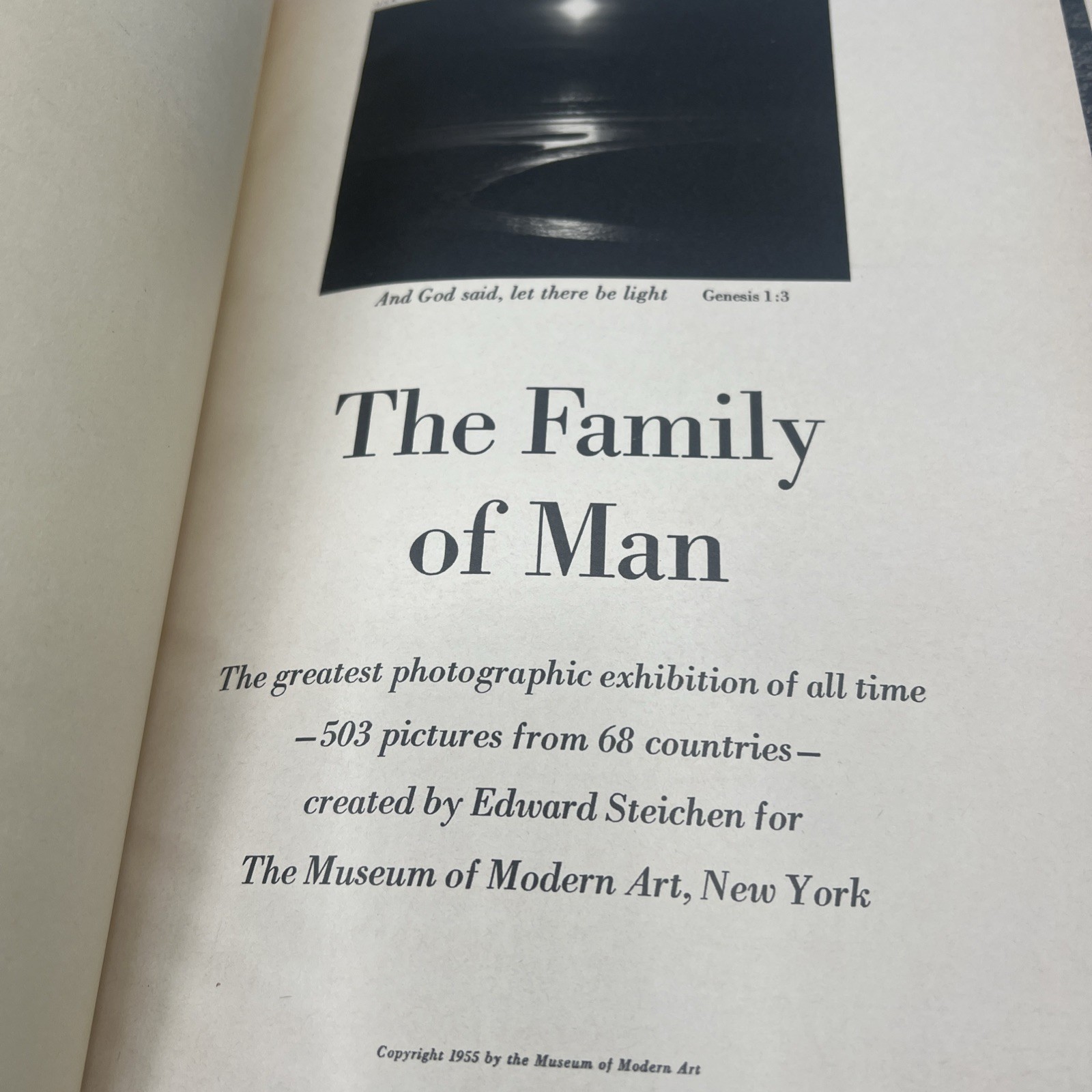 The Family Of Man Edward Steichen first edition HC/DJ Carl Sandburg MOMA