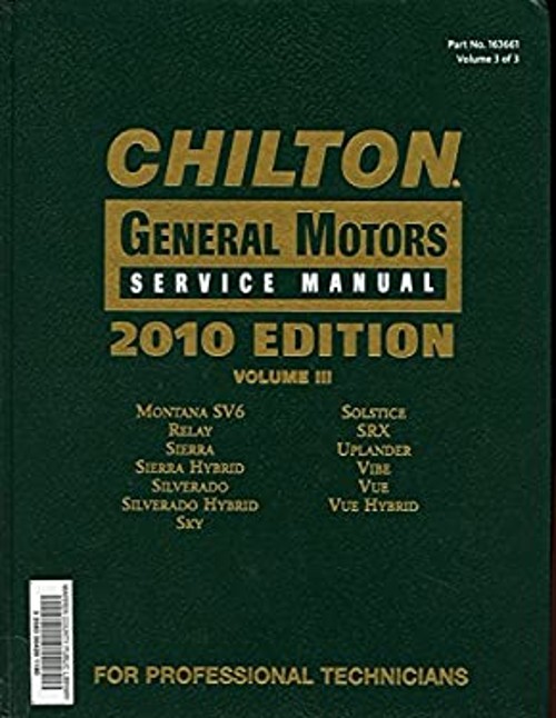 Chilton General Motors Service Manual, Vol. 3