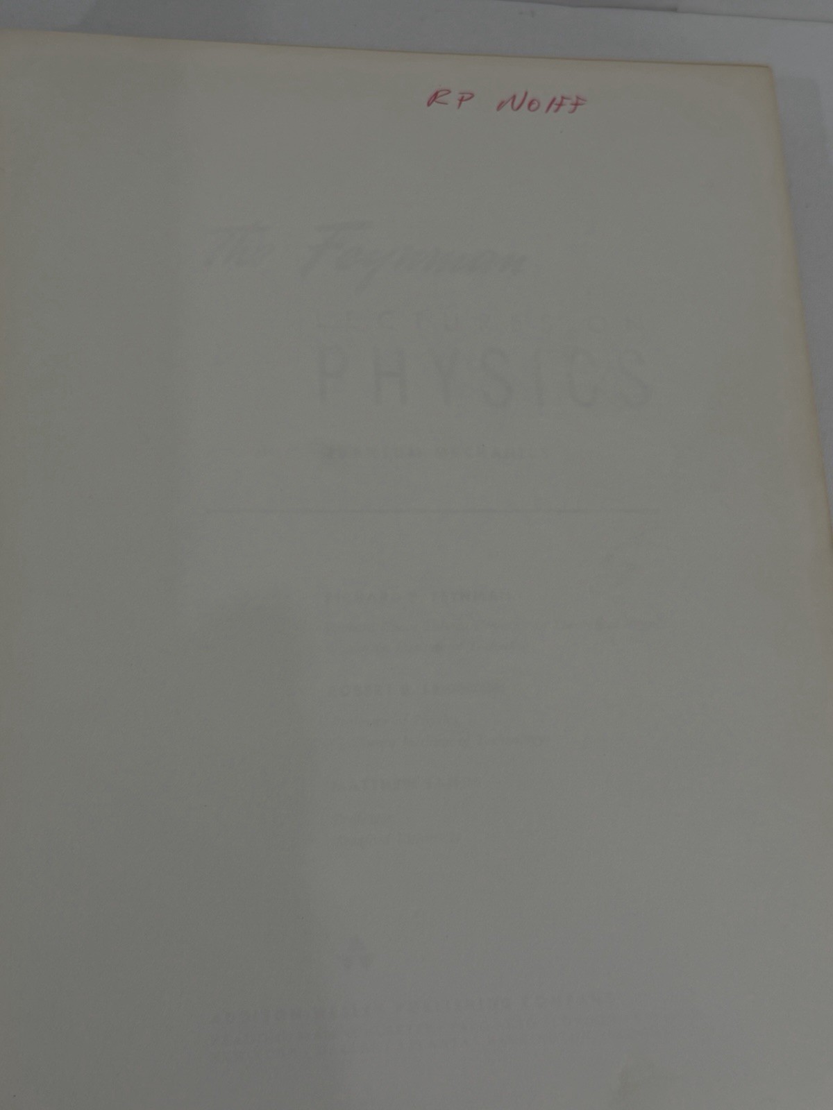 The Feynman Lectures on Physics 3 Volume Set Hardcover 1964