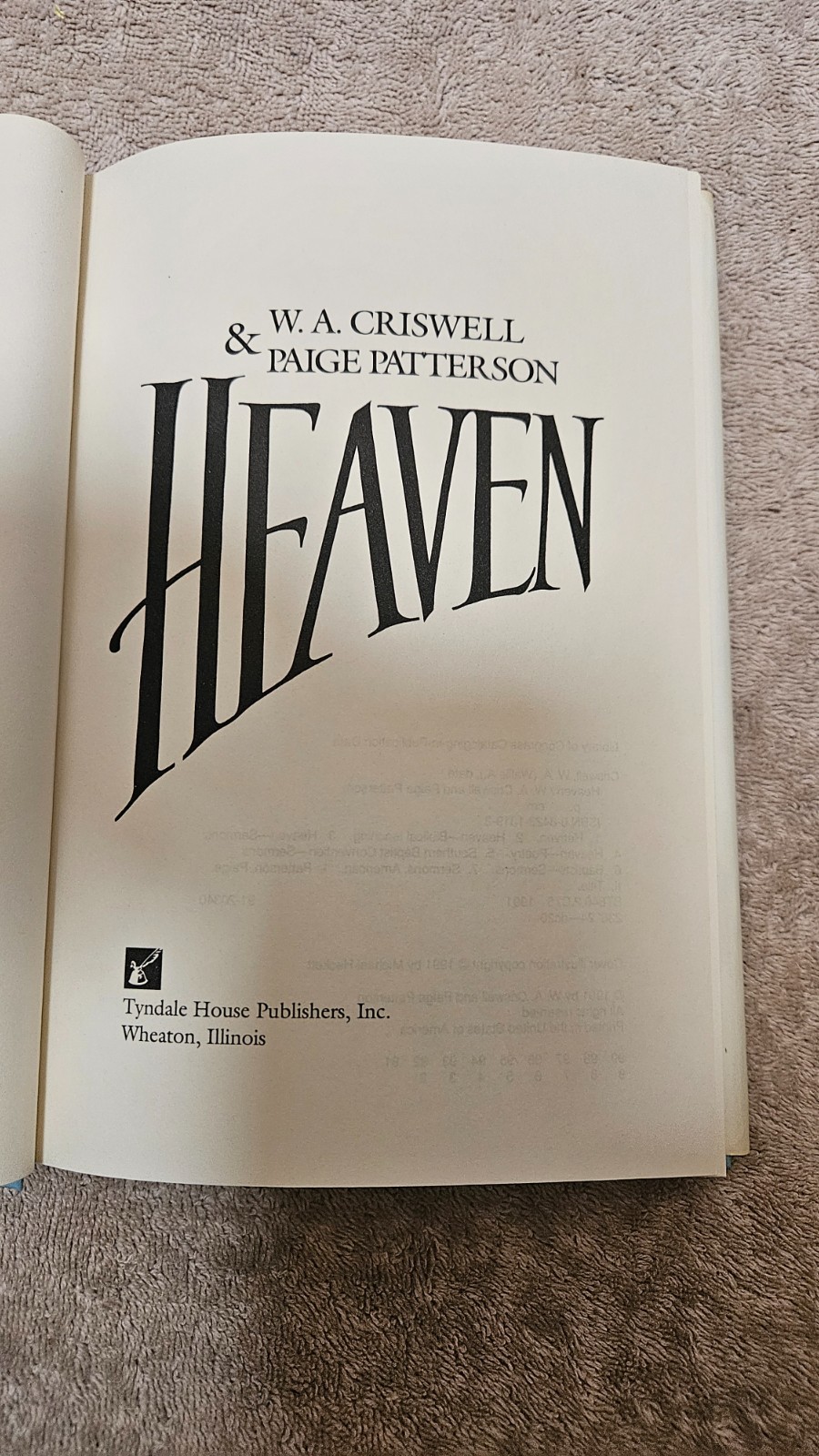 ‡ ✝️ Heaven by Criswell & Patterson • 1991 HCDJ VTG 2nd Print