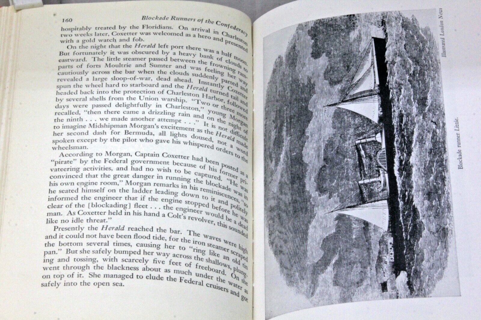 1958 Ed–Civil War BLOCKADE RUNNERS–Coast & Harbor Naval Battleships Rebound EXC+