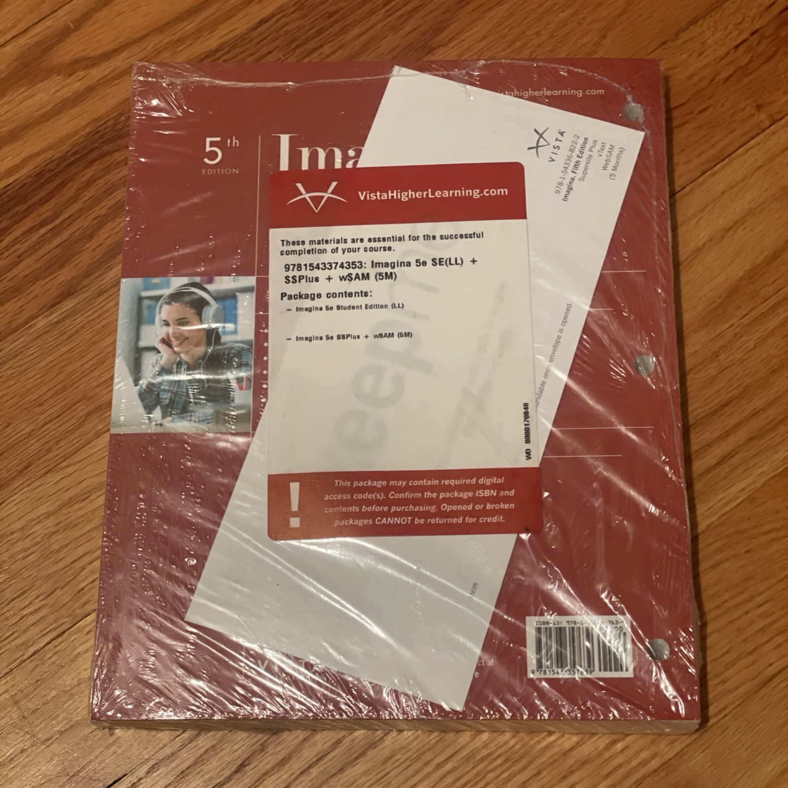 Imagina Book 5th Ed Looseleaf Binder Jose A. Blanco Espanol Sin Barreras