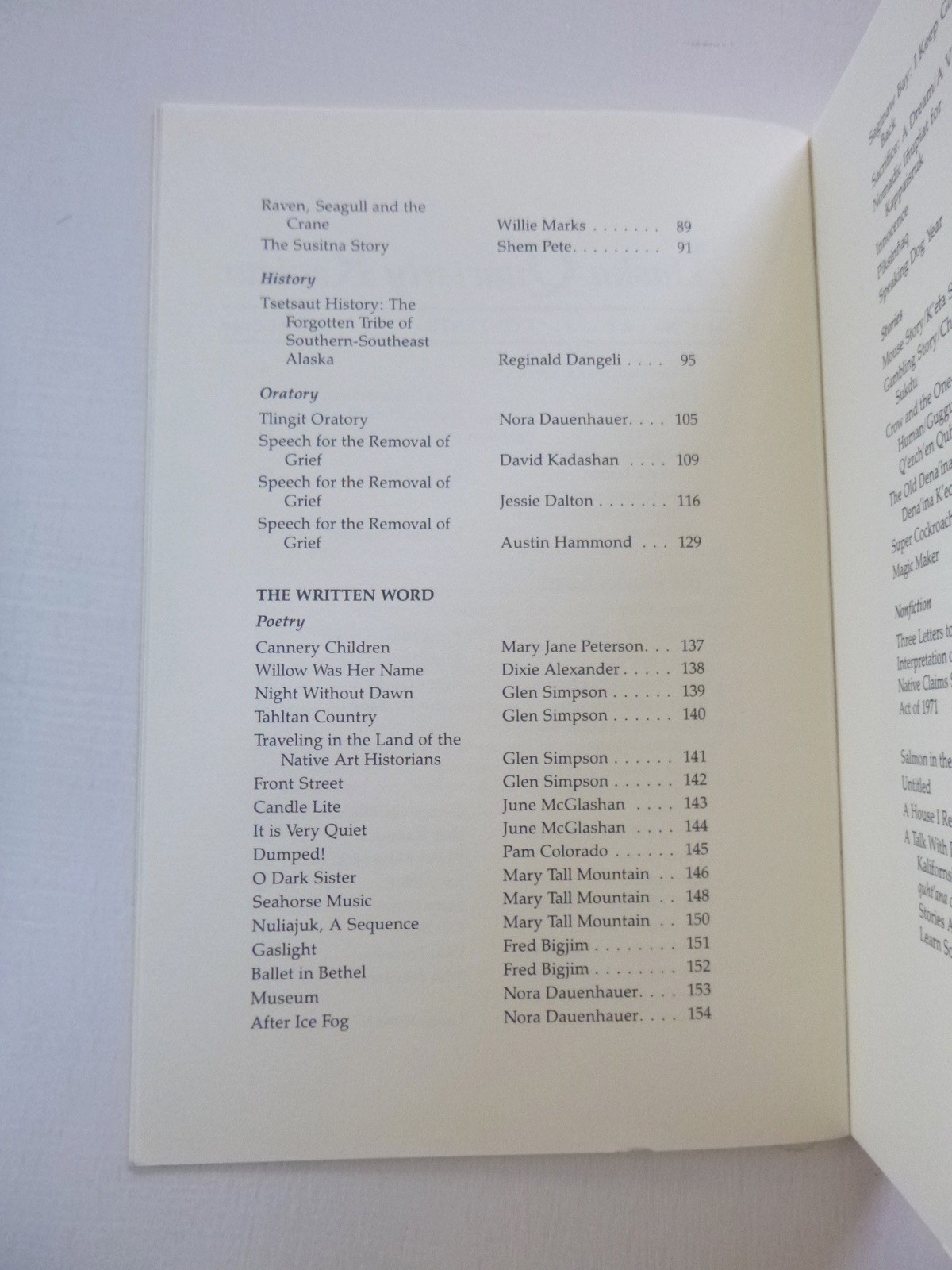 Alaska Review: Alaskan Native Writers, Storytellers & Orators (paperback, 1986)