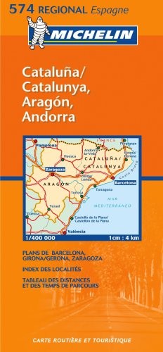 Aragon, Cataluna (Michelin Regional Maps) Sheet map, folded Book The Fast Free