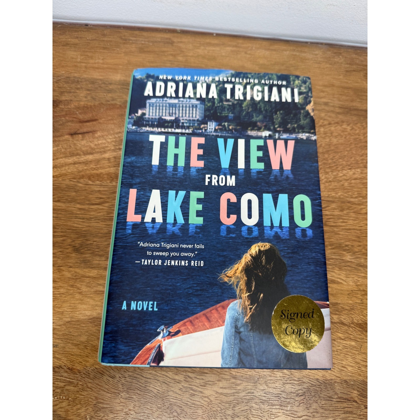 The View from Lake Como Adriana Trigiani Signed First Edition Hardcover Novel
