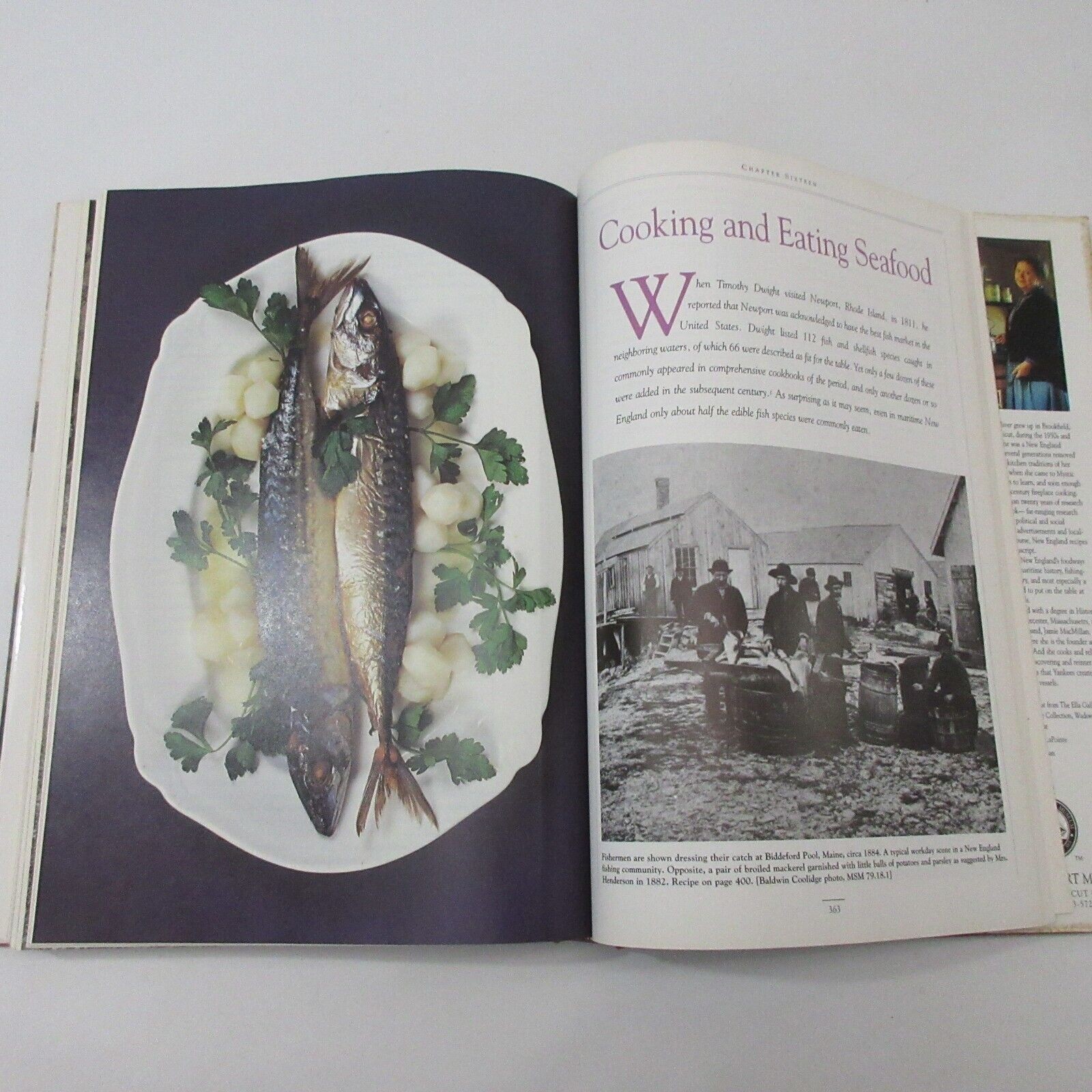 SALTWATER FOODWAYS Signed Oliver Food Recipe History Colonial New England Coast