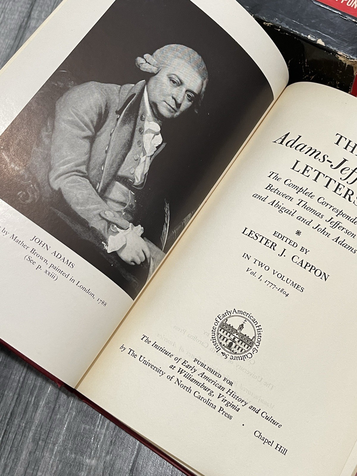 The Adams Jefferson Letters Complete Thomas Jefferson Abigail & John Adams 1959