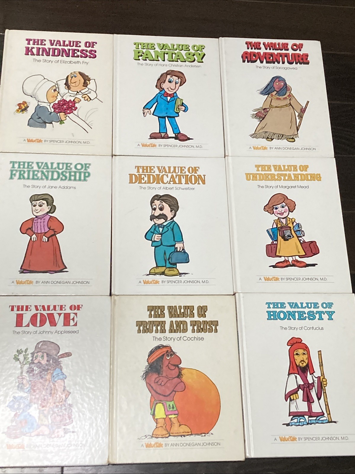 Value Tale Books 9 LOT Spencer Johnson MD Kids Books LOVE, HONESTY, KINDNESS LOT