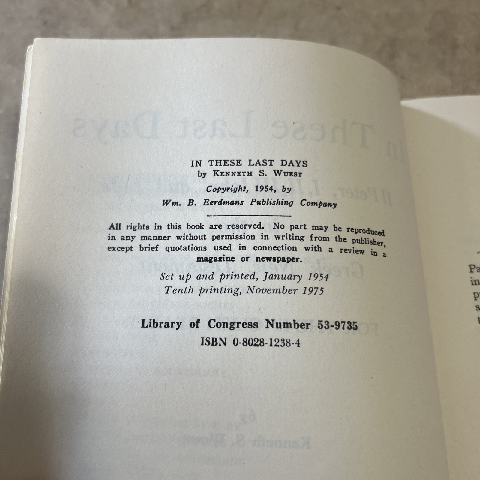 Wuest’s Word Studies „In These Last Days“ Greek New Testament Bible Study