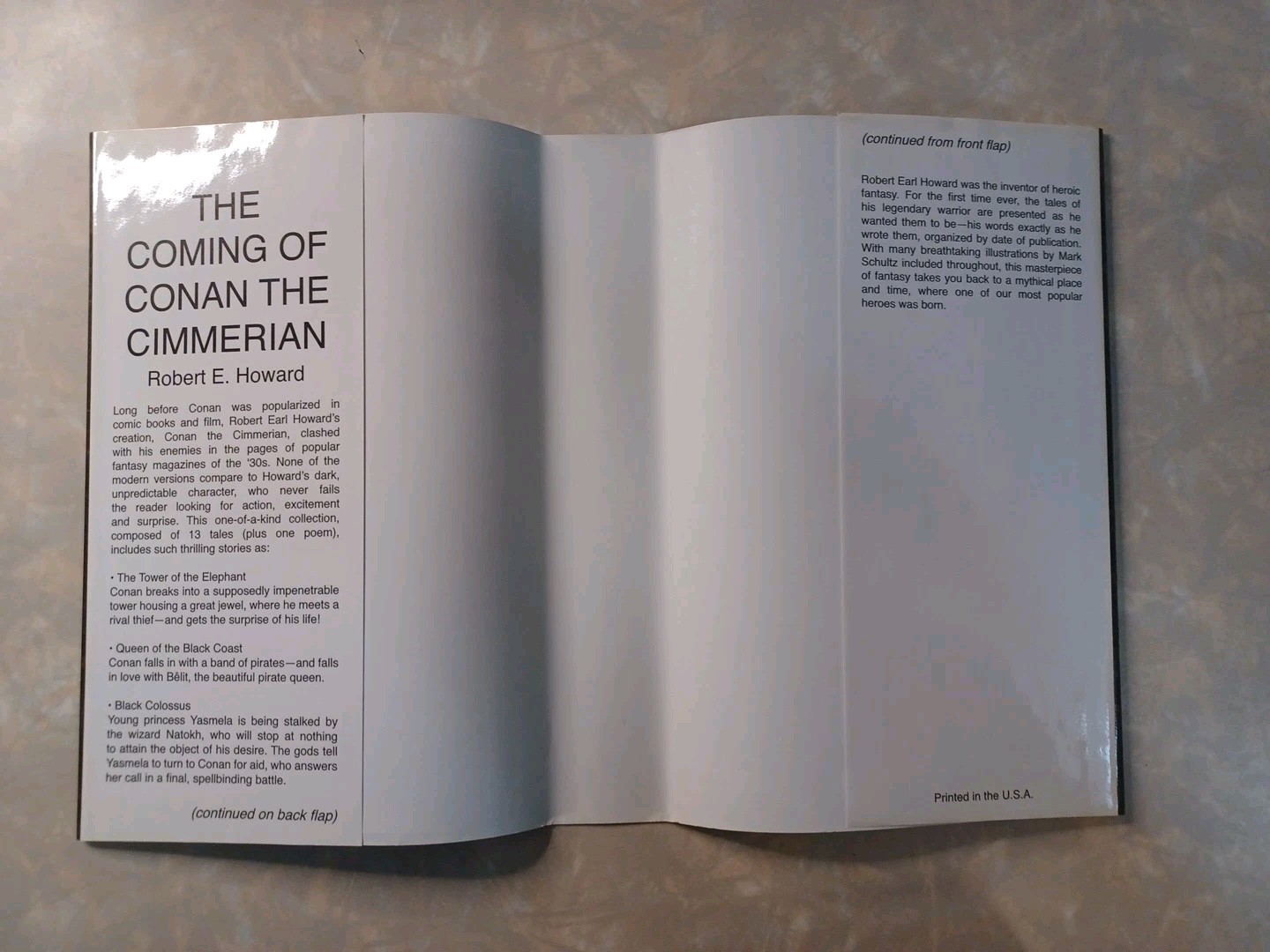 Dustjacket ERROR Copy of The Coming of Conan The Cimmerian by Robert E Howard