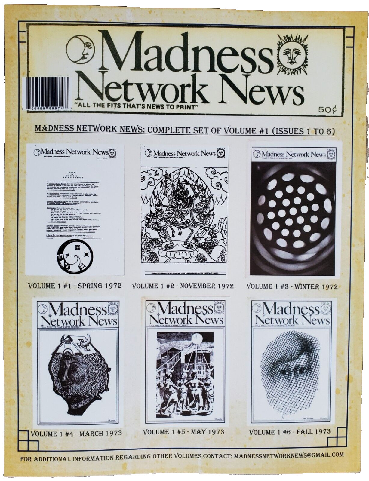 Madness Network News 8.5 X 11 Full Volume Books, (Volumes: 1, 2, 3, 5, 6, 7 & 8)