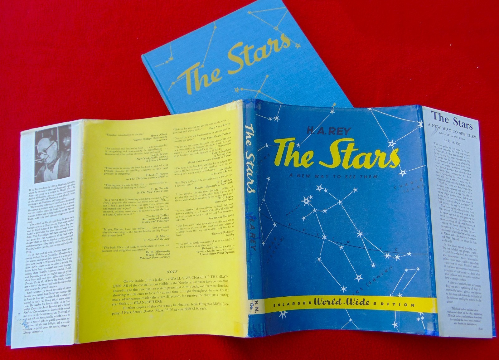 „THE STARS, A NEW WAY TO SEE THEM“ ~1966~ DUST COVER=STAR MAP~HARDBACK~161 PAGES