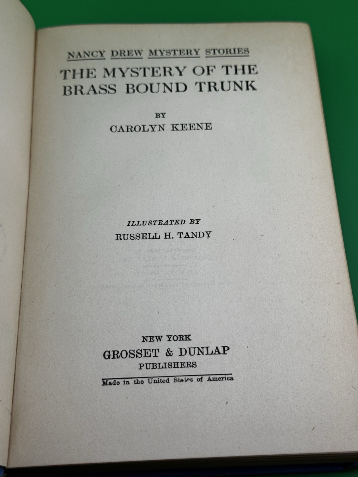 Lot of 3 Vintage Nancy Drew Books 1930s-50s Blue Tweed Cover Mysteries HC