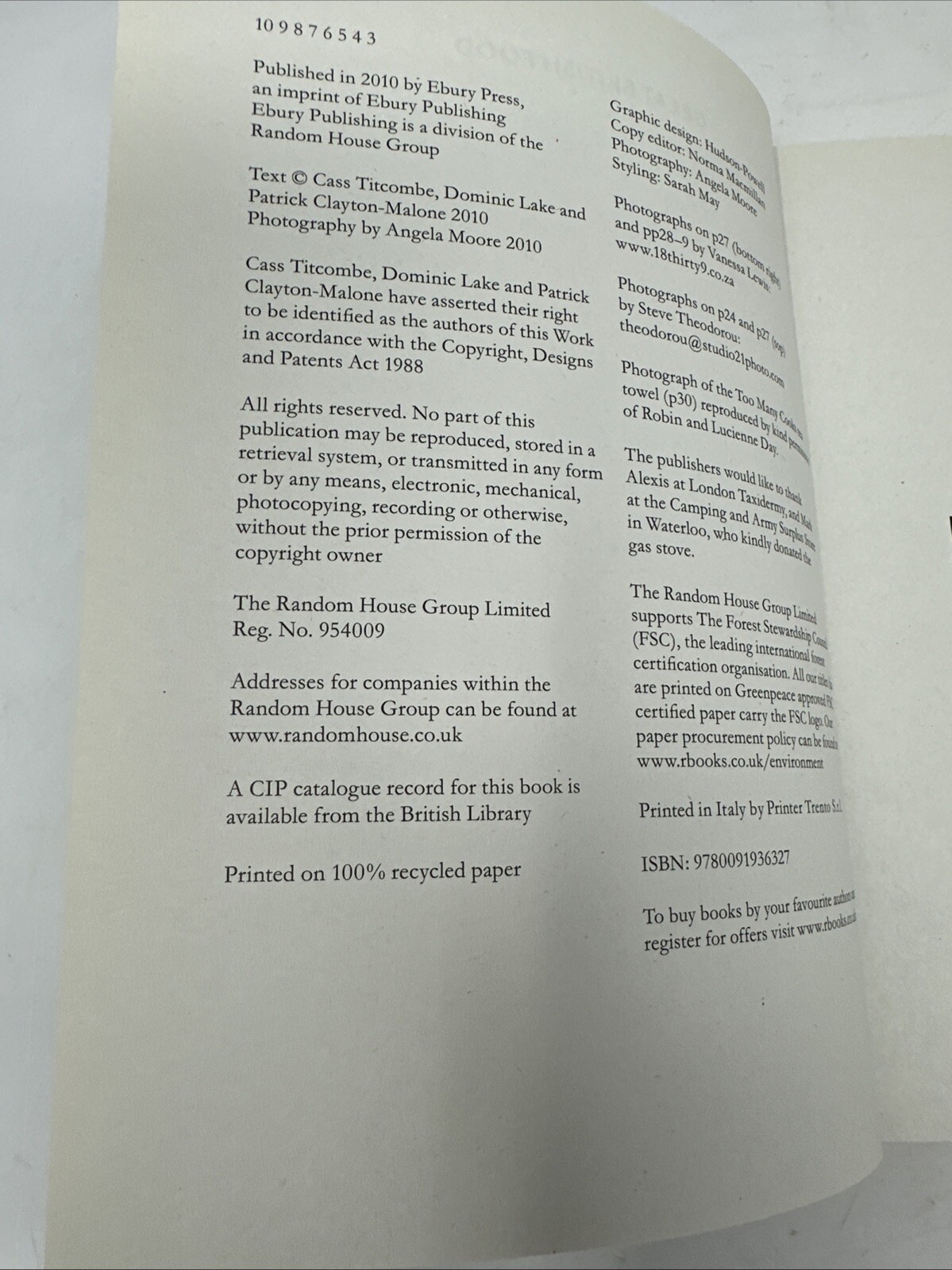 Great British Food Cookbook Canteen Ebury Press By Titcombe Lake Clayton-Malone