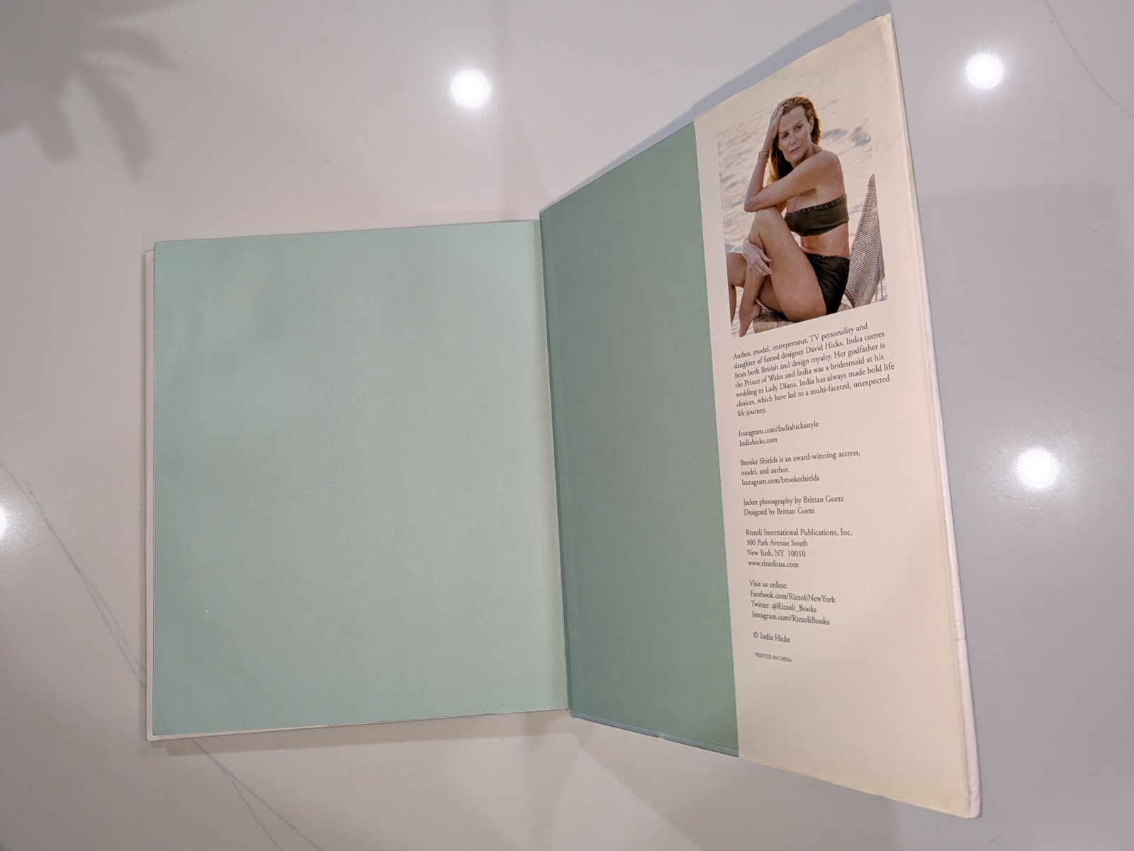 India Hicks: An Entertaining Story | 2020 Hardcover | Rizzoli | Brooke Shields