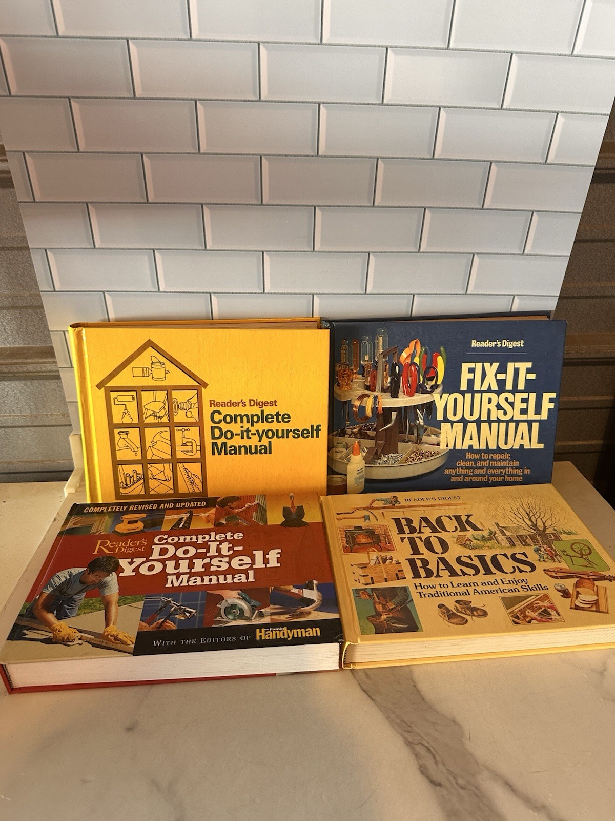 Reader’s Digest Complete Do It Fix Yourself DIY Home HC Book Manuals Lot Of 4