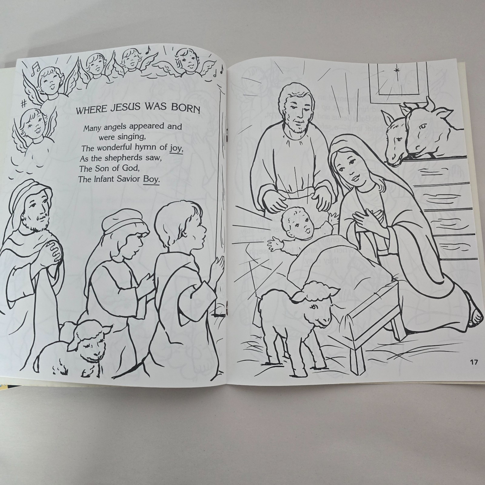 Vintage St. Joseph Catholic Coloring Book About Angels Brand New 32 Pages