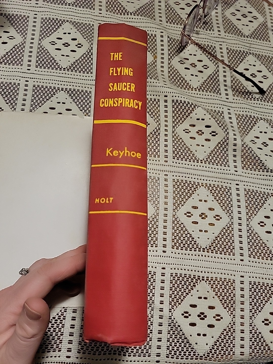 The Flying Saucer Conspiracy Major Donald E. Keyhole 1955 2nd Ed Occult UFO Vtg