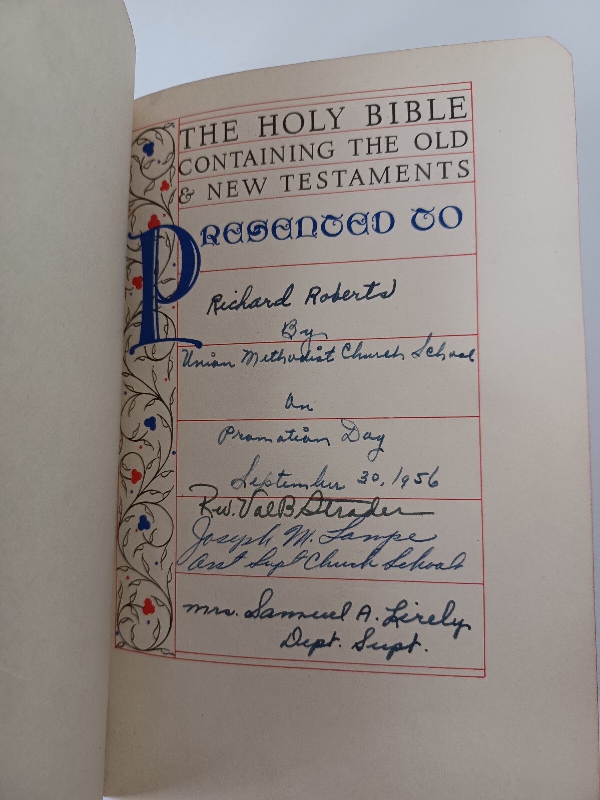 Vintage Holy Bible Revised Standard Version 1953 Nelson # 2803 in Original Box