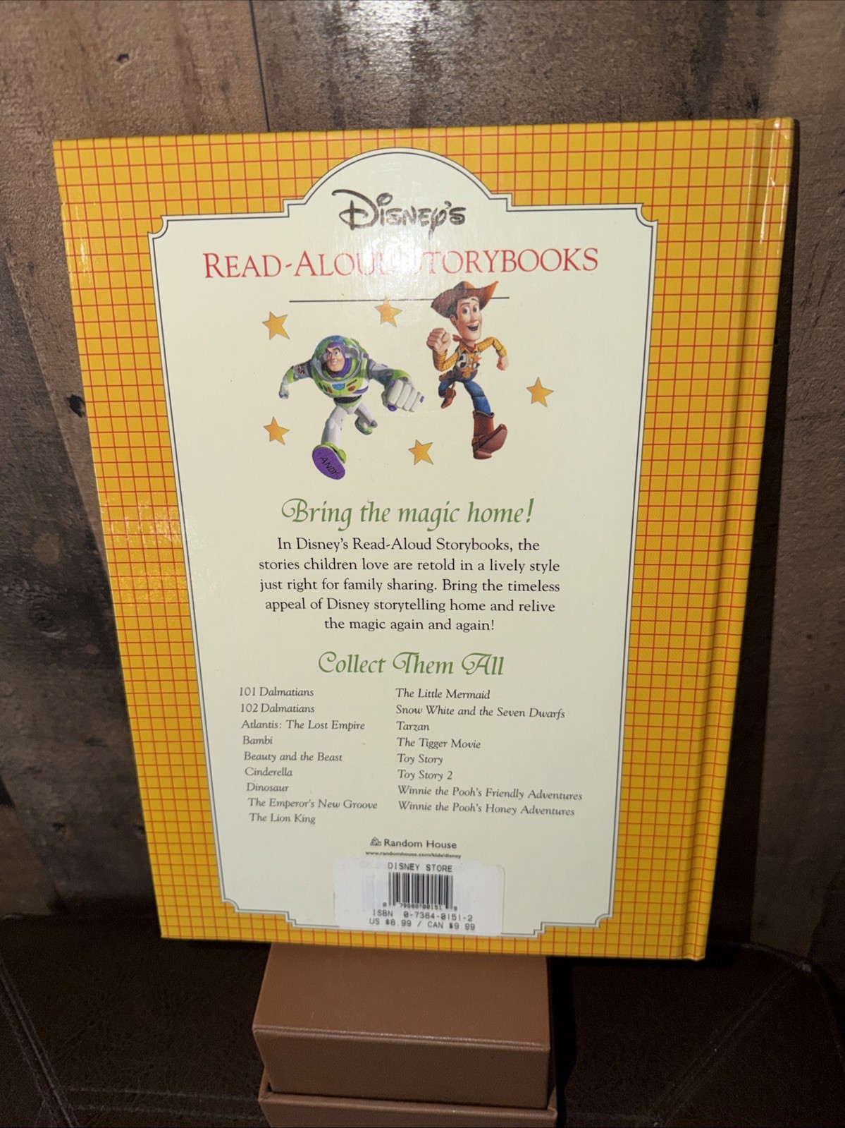 New Vintage 2002 Toy Story 2 Read-Aloud Storybook Hardcover Disney Pixar Retro