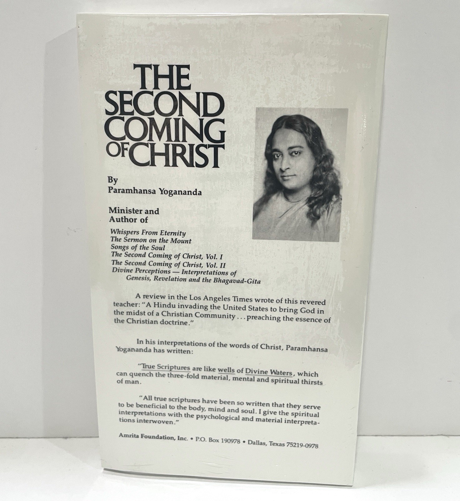 The Second Coming of Christ Volume III by Paramhansa Yogananda paperback NEW