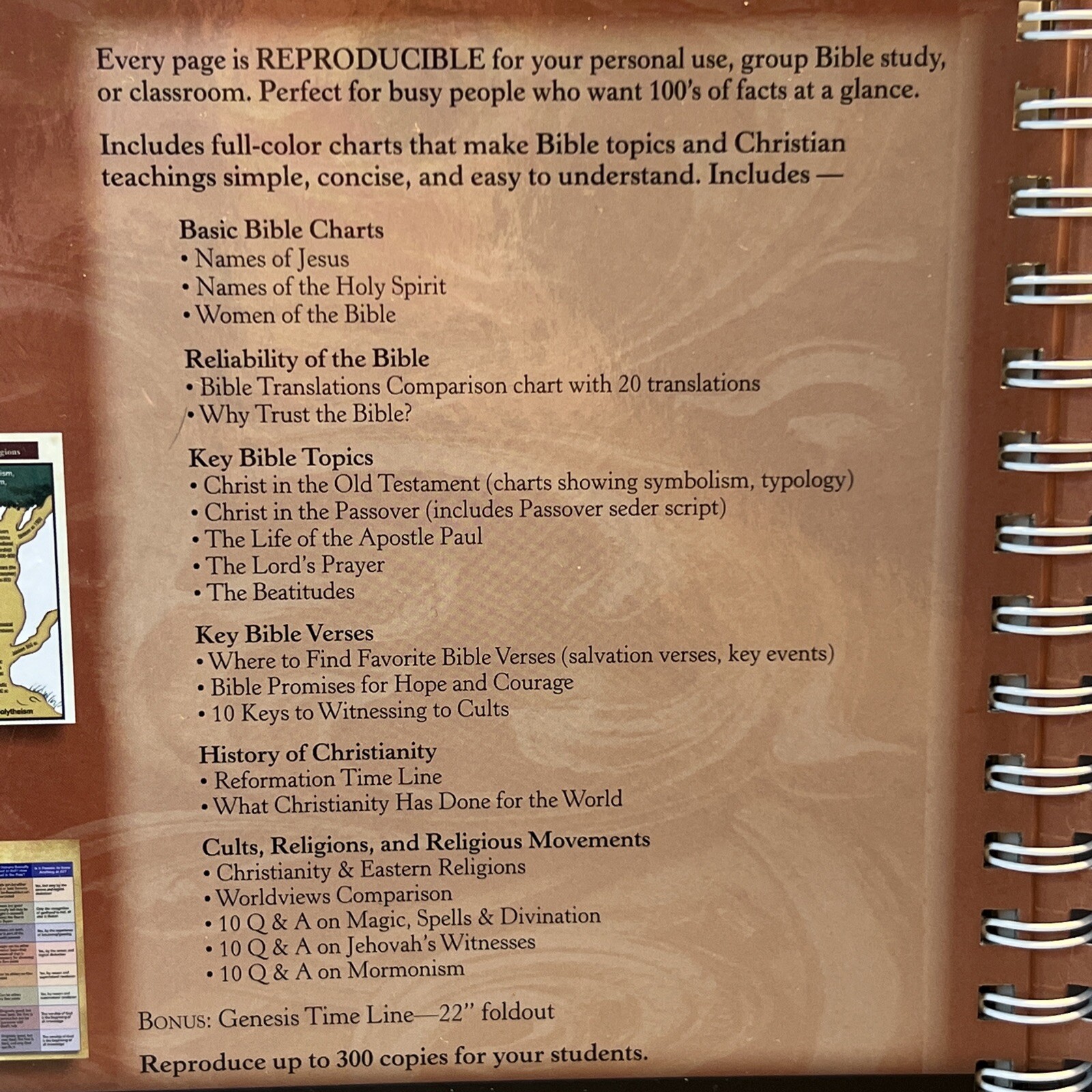 Rose Book of Bible Charts Vol 2 Rose Publishing Staff 2008 Hardcover with spiral