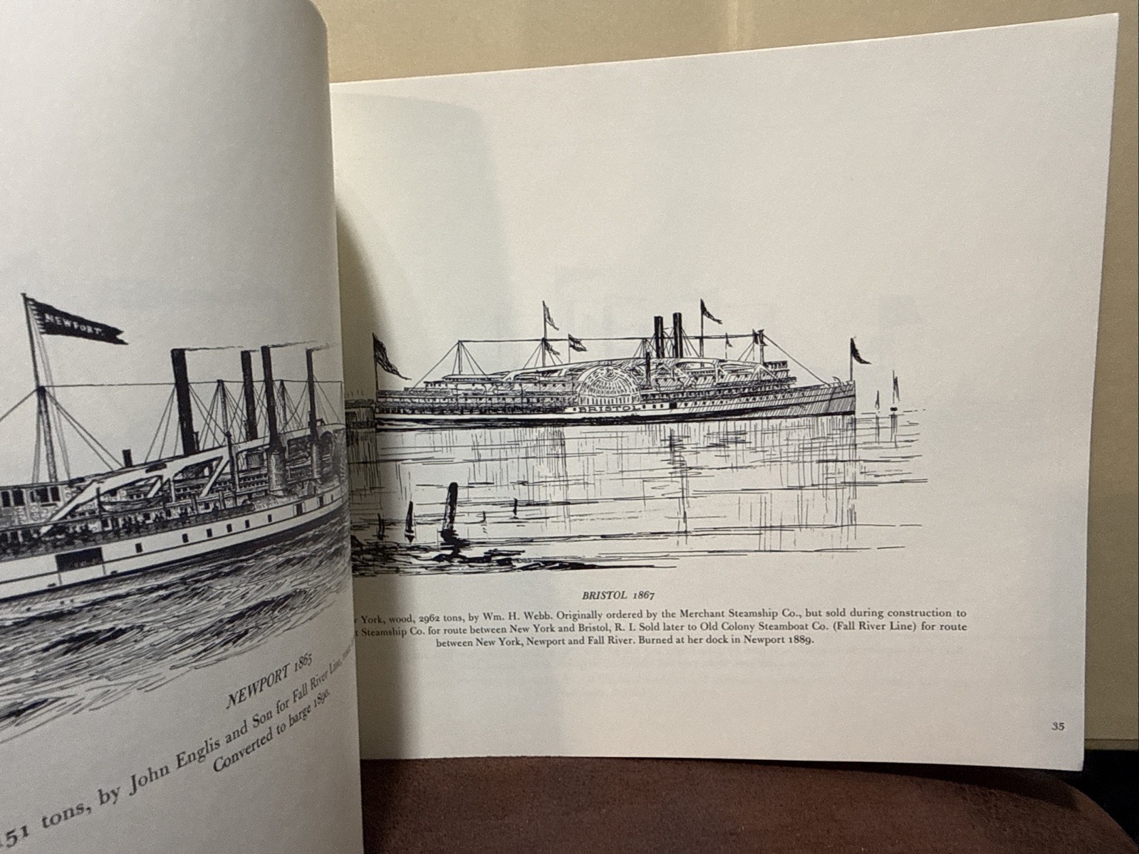 Long Island Sound And Narragansett Bay Steam Vessels – Drawings By Samuel Ward