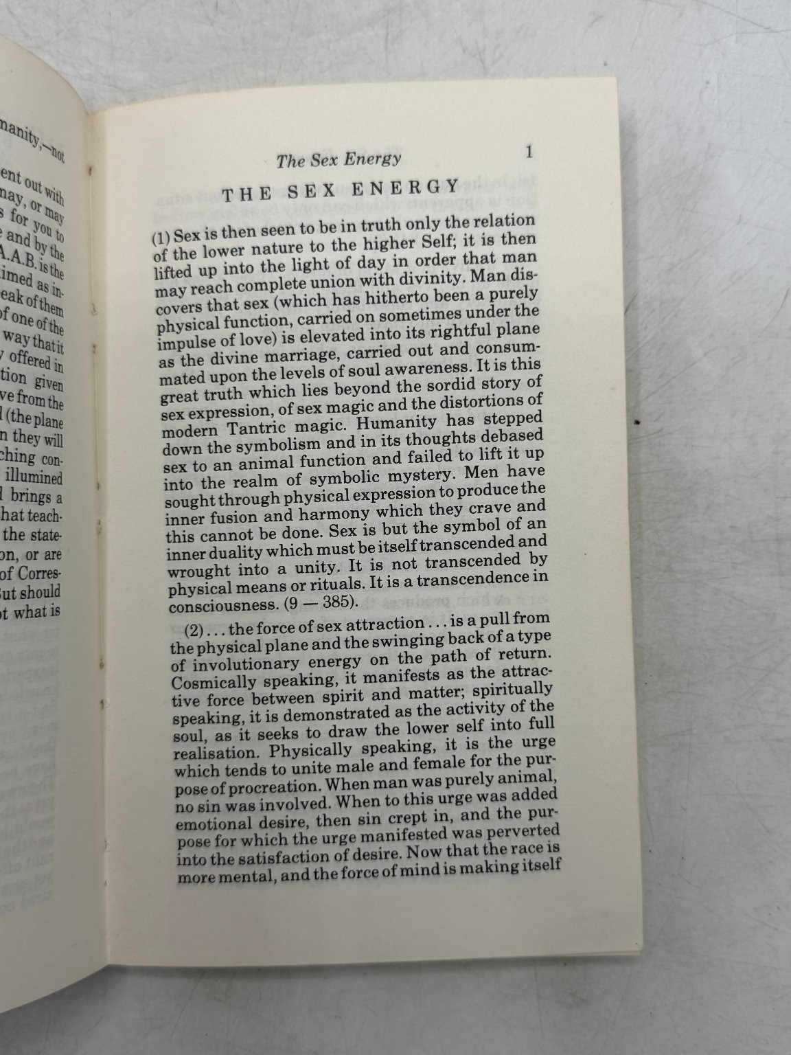 Compilation on Sex Alice A. Bailey 1984 Second Printing Lucis Trust Esoteric