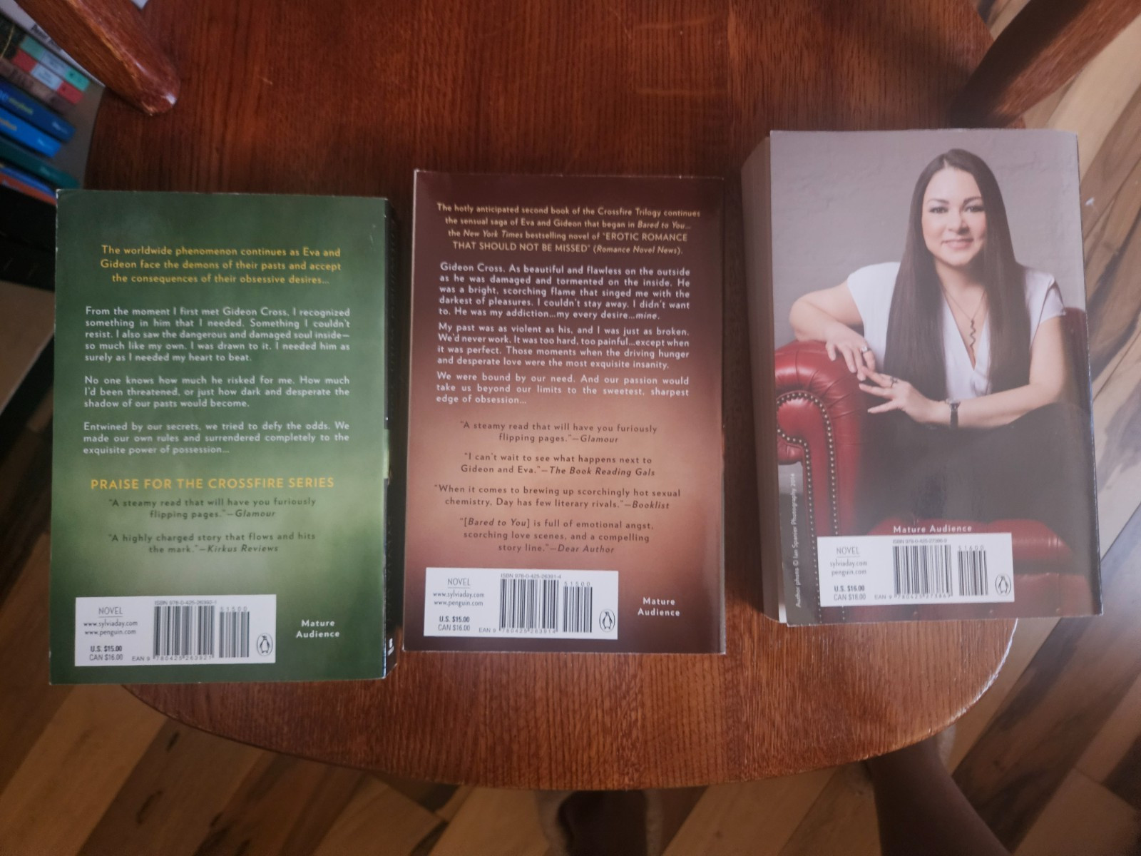 Mixed Lot of 3 Sylvia Day Paperback Books-never read