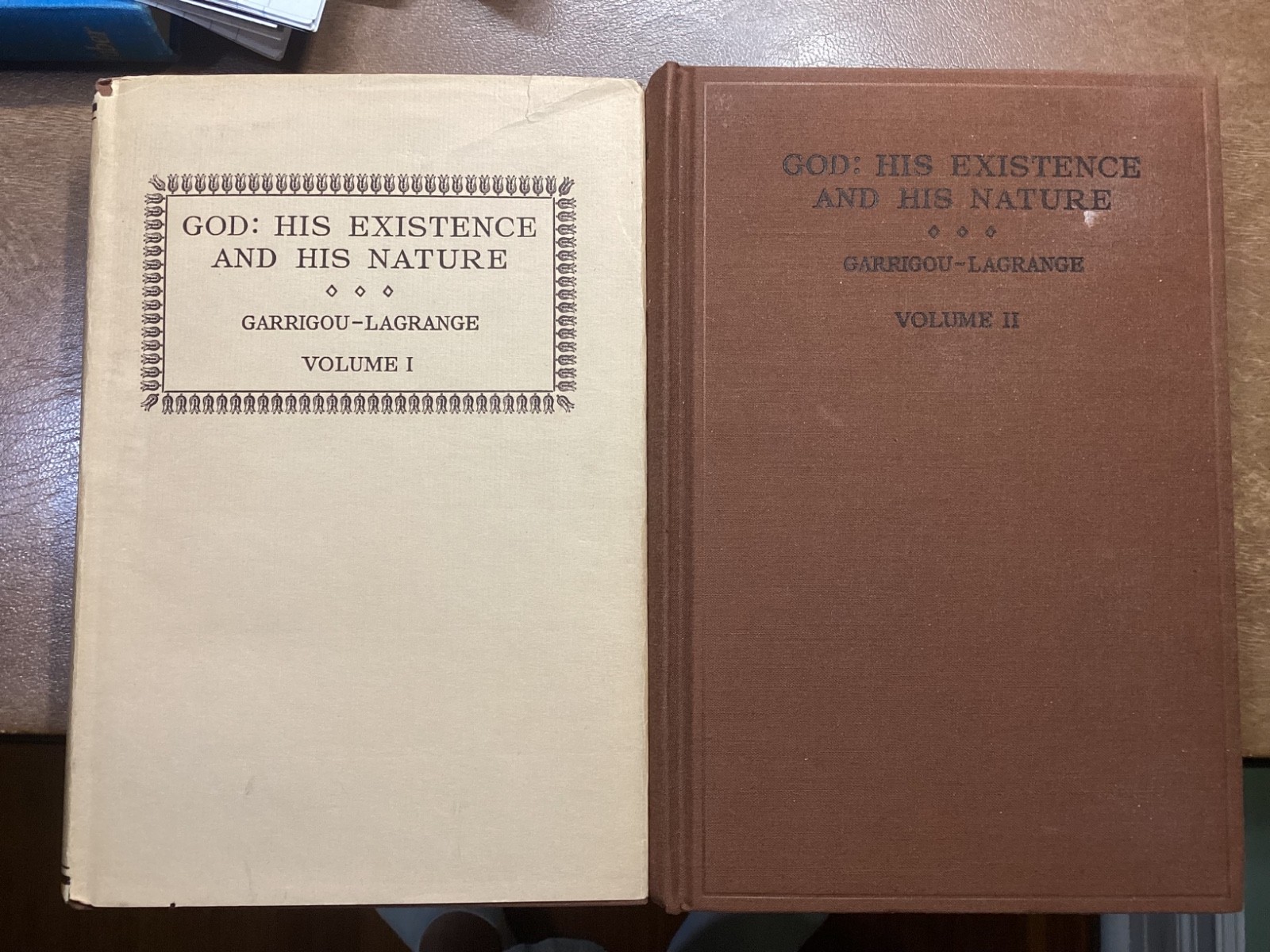 God His Existence and His Nature 2 volume Set Garrigou-Lagrange 1949