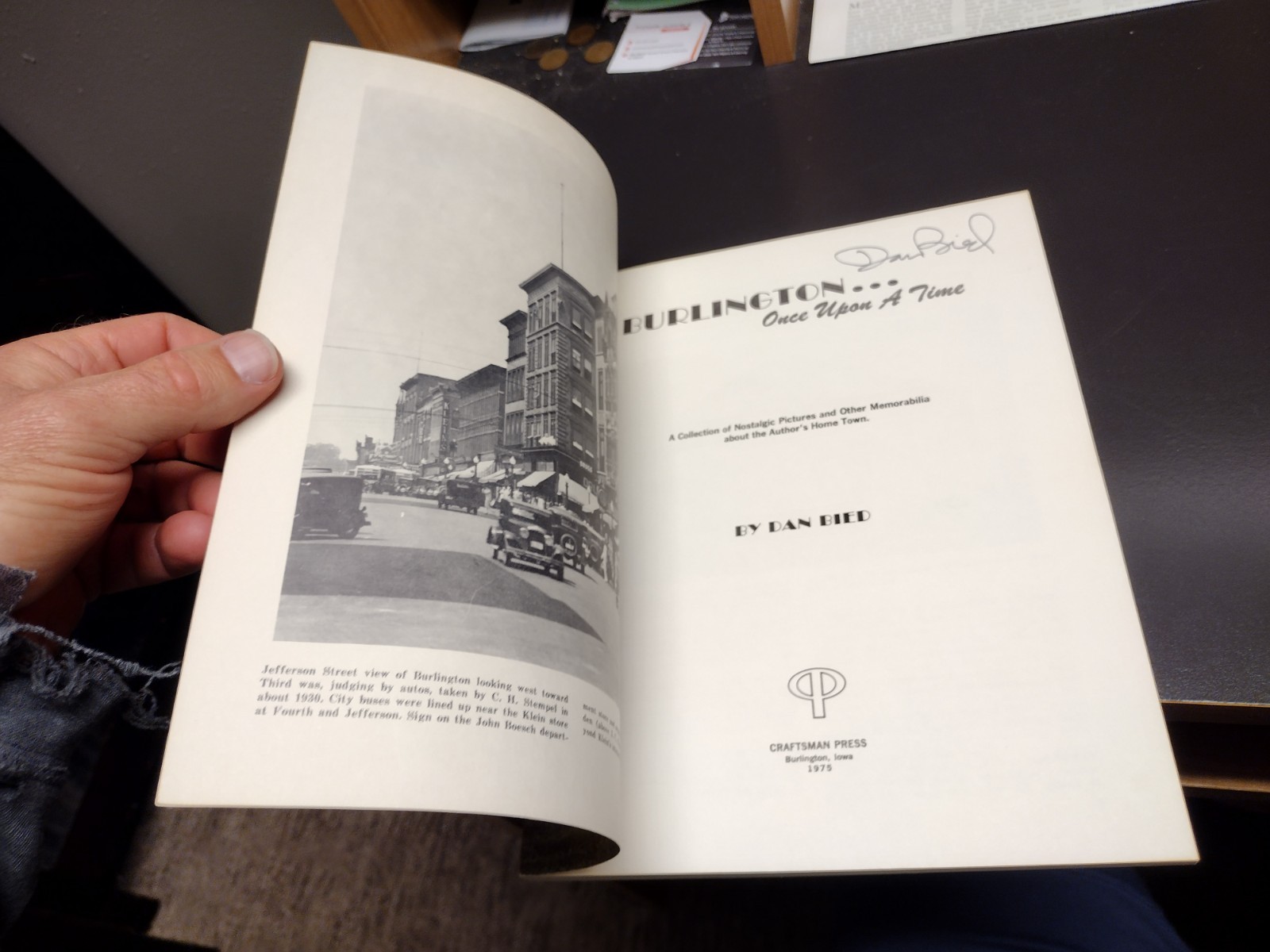 Burlington (Iowa) Once Upon A Time Dan Bied 1975 Craftsman Press Photos 88 Pages