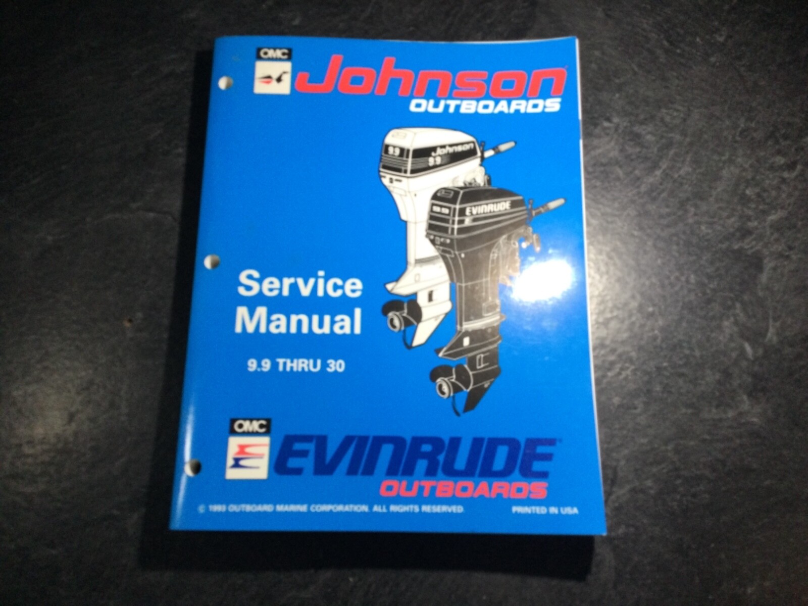 1994 Johnson Evinrude 9.9 -30 HP Outboard Shop Manual 500607 ER 9.9 10 15 20 25