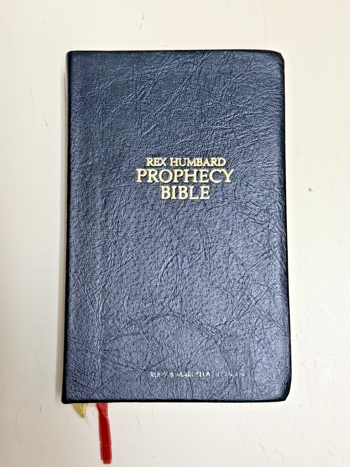 Rex Humbard Prophecy Bible Edition KJV Black Genuine Leather 1979