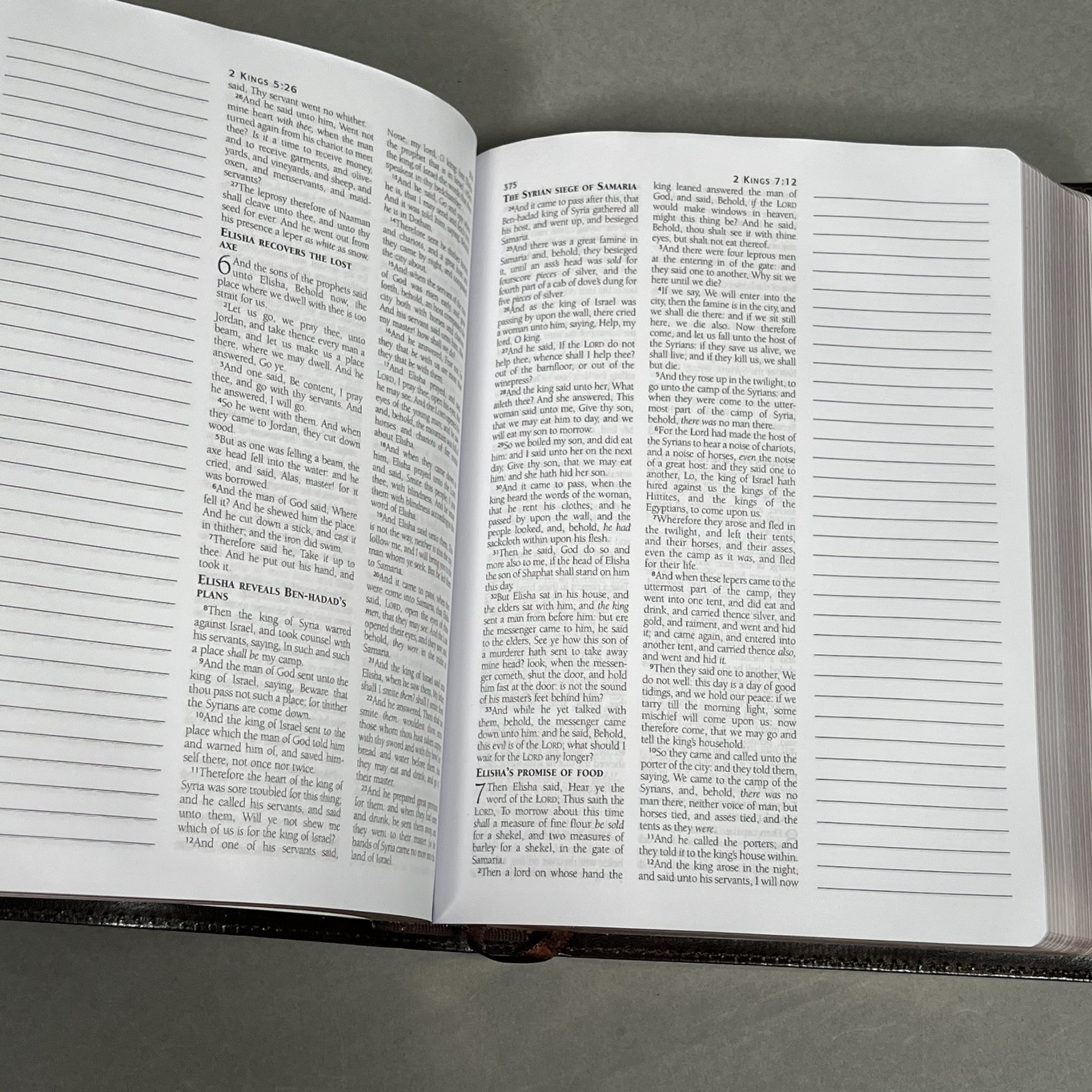 Like NEW KJV Journaling Bible Bonded Leather Edition Barbour Headings Summaries