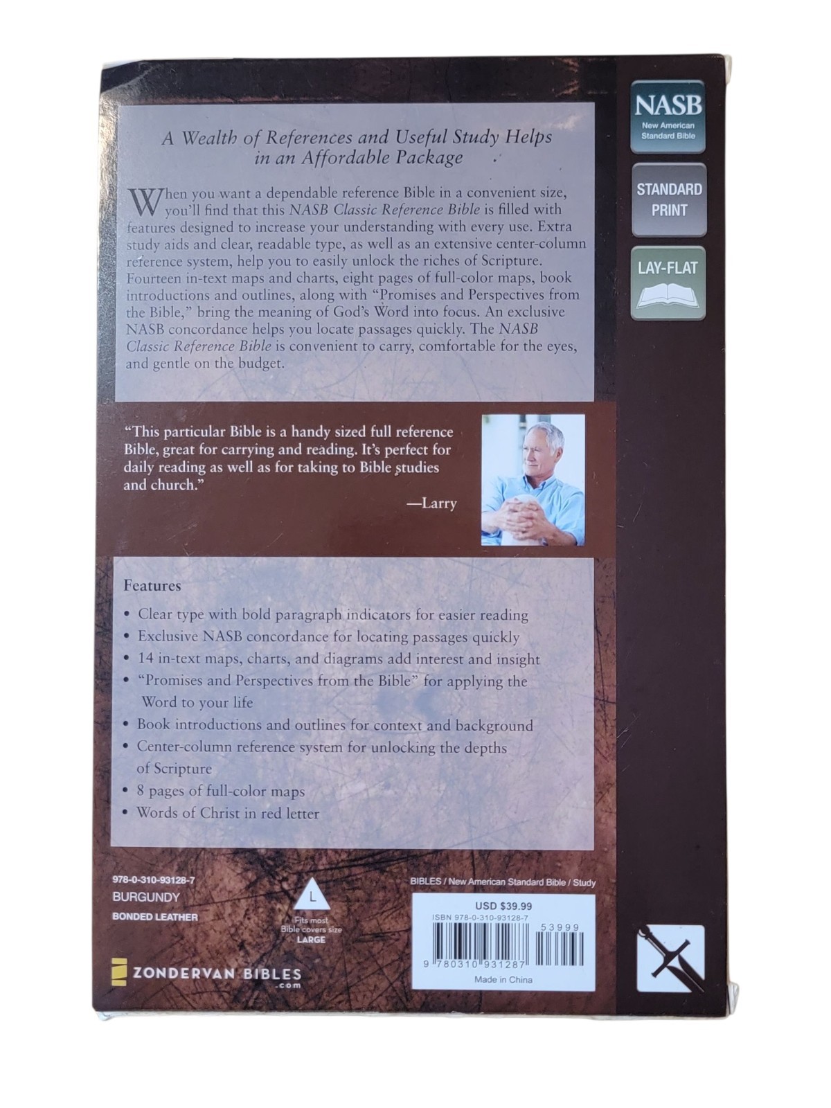 Zondervan NASB Thinline Bible – Italian Duo Tone Leathersoft