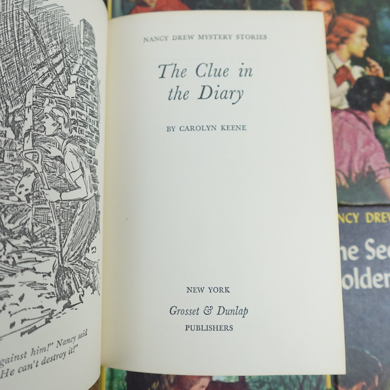 Nancy Drew Mystery Stories Lot 8 Books Carolyn Keene Vintage Grosset & Dunlap