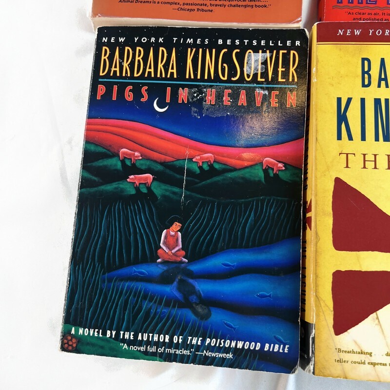 Barbara Kingsolver Book Lot of 4 Animal Dreams Bean Trees Lacuna Pigs in Heaven