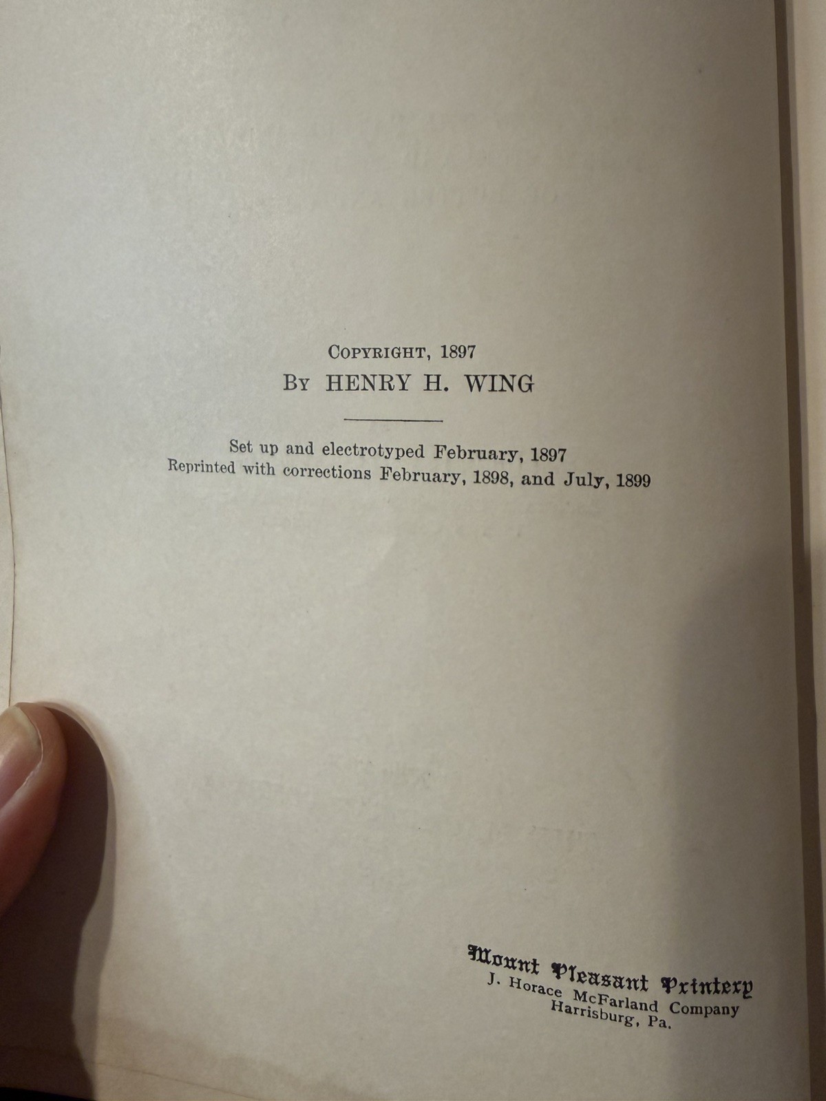 Antique 1899 Milk and Its Products Henry H Wing Rural Science Book