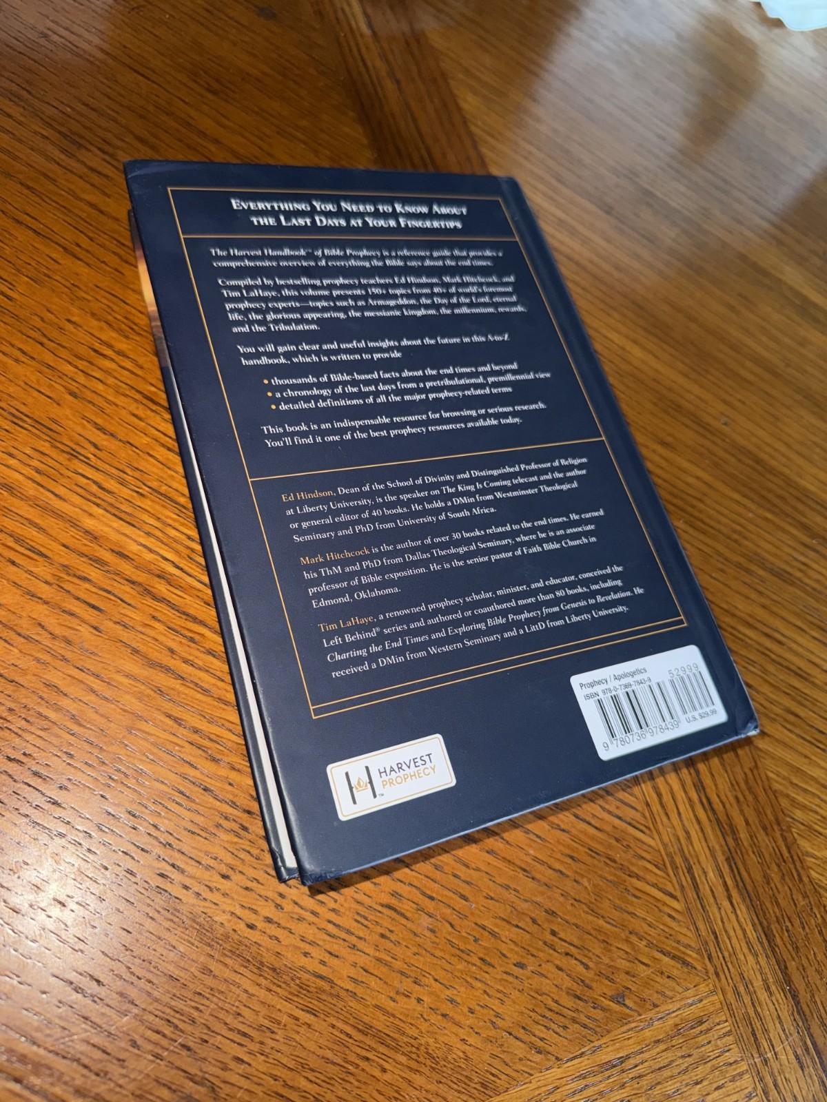Harvest Handbook of Bible Prophecy : A Comprehensive Survey from the World’s…