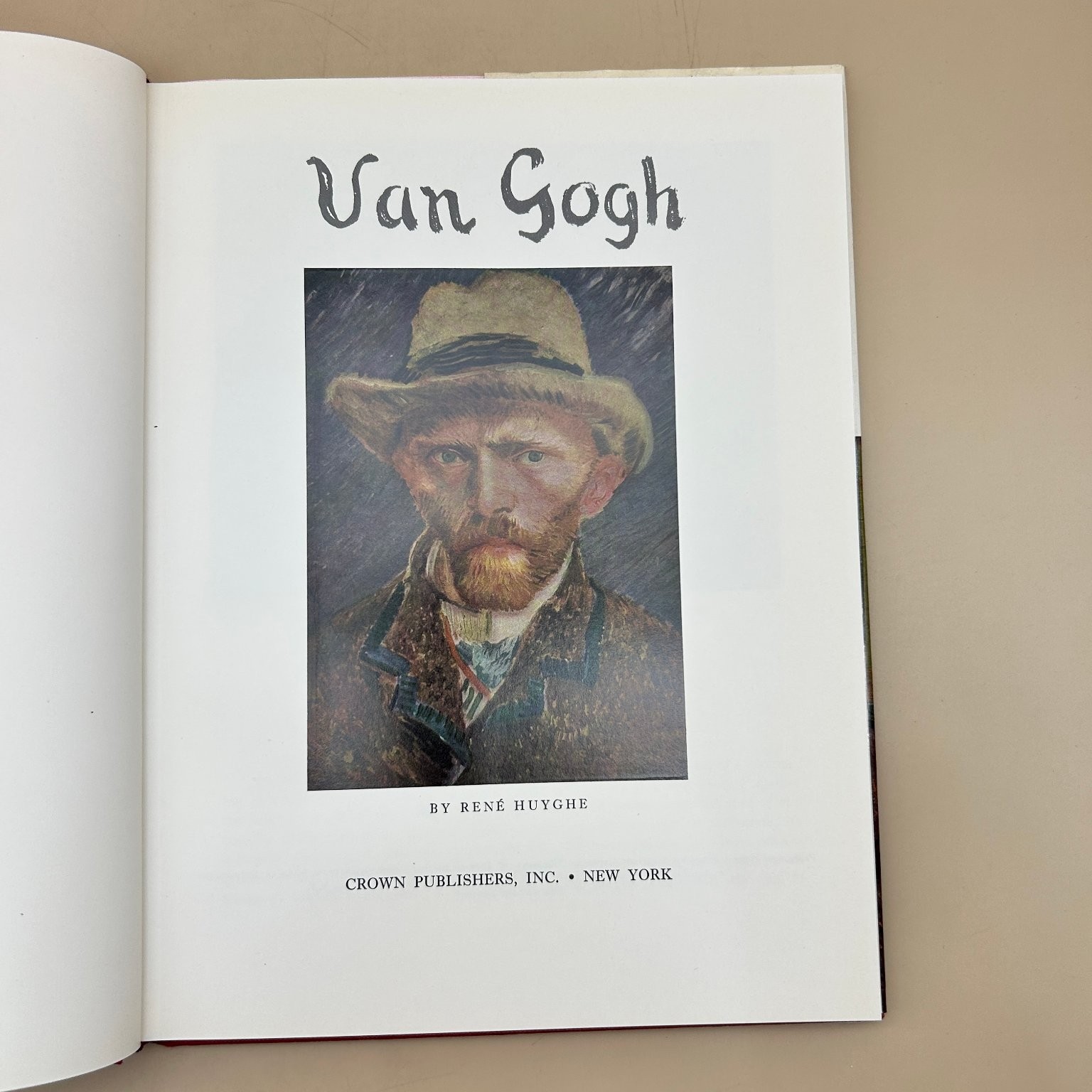 Van Gogh René Huyghe 1958 Art History Biography Illustrated Crown Publishers