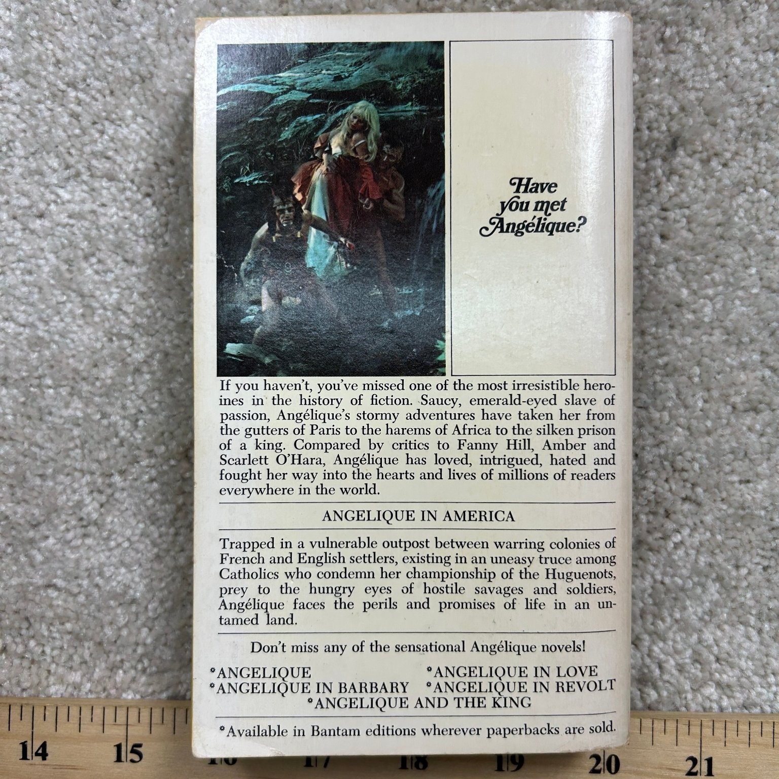 Countess Angelique Sergeanne Golon 1969 Bantam Paperback Historical Romance