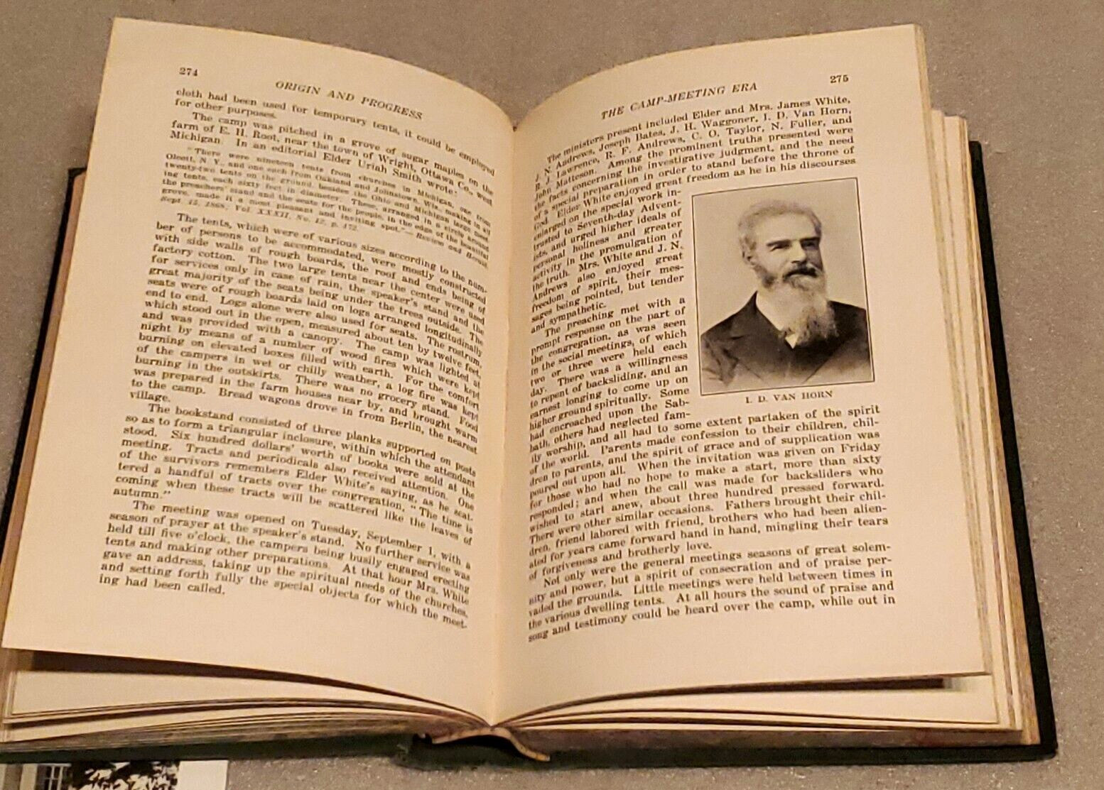 Origin & Progress of Seventh-Day Adventists, Olsen 1932, photos,text book, etc