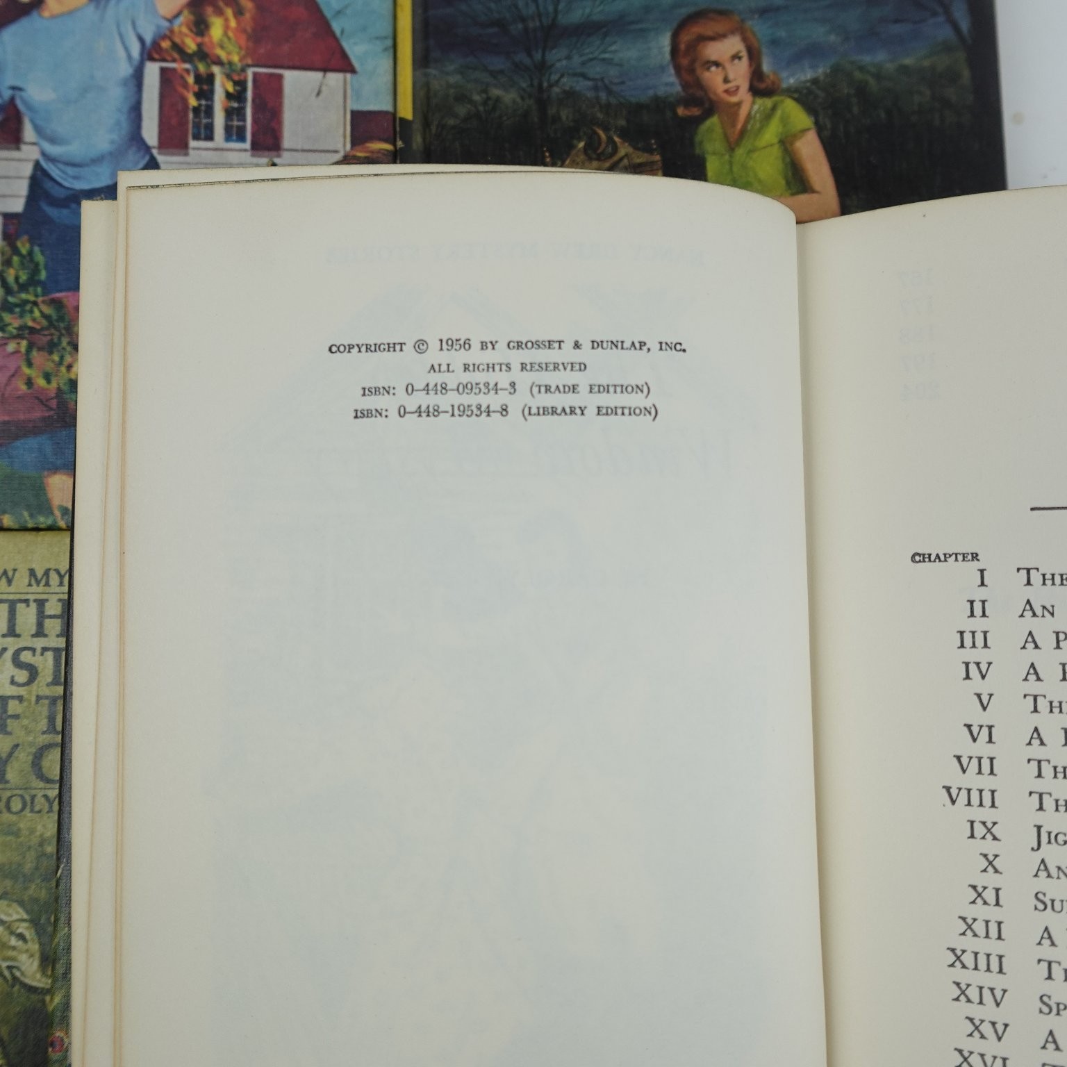 Nancy Drew Mystery Stories Lot 8 Books Carolyn Keene Vintage Grosset & Dunlap