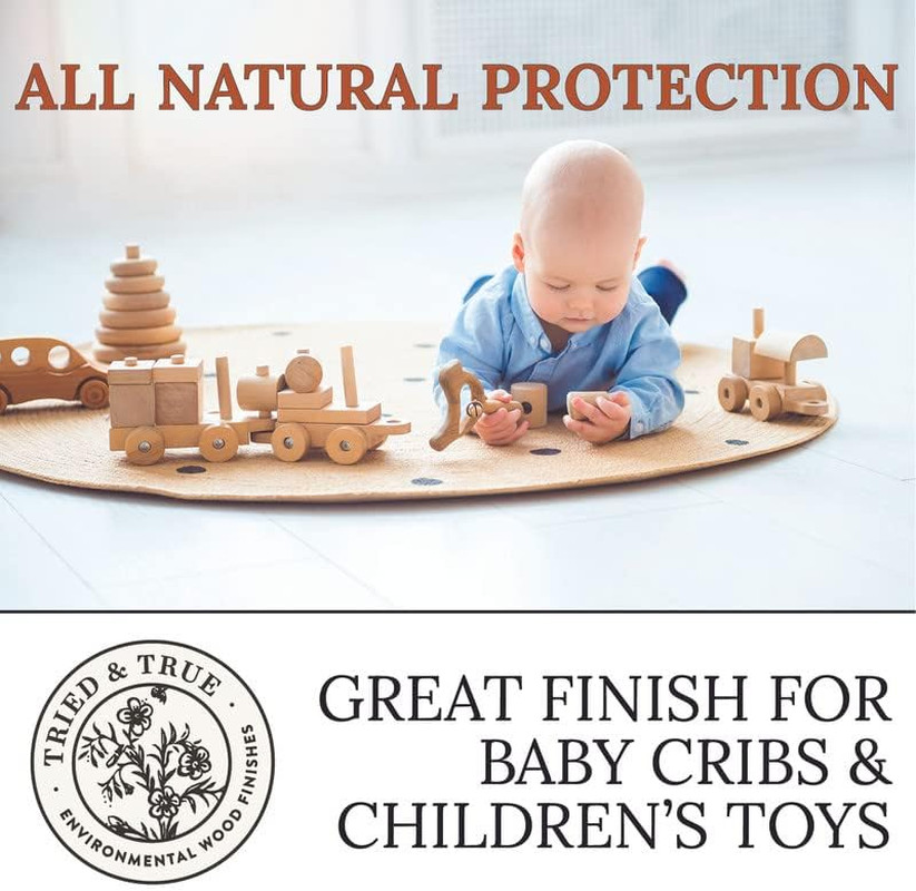 Original Wood Finish, 8 Oz. – Linseed Oil & Beeswax Blend, Ideal for All Woodwor